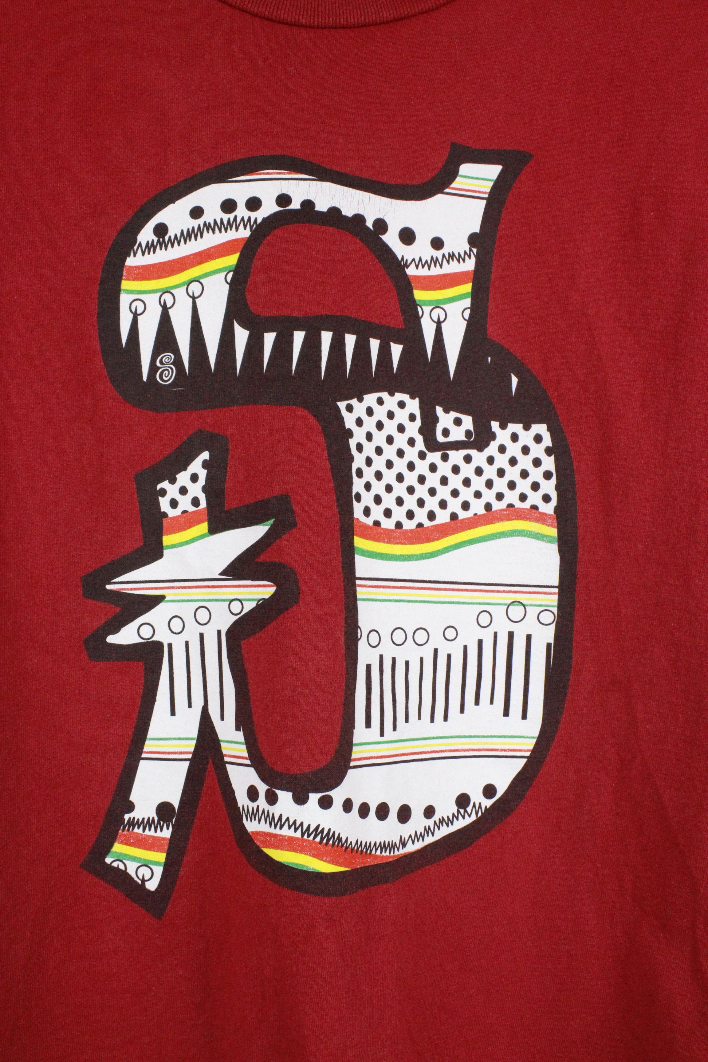 Stussy × Vintage Vintage Stussy Reb Big "S" Logo Graphic Crew T-shirt Size US S / EU 44-46 / 1 - 4 Thumbnail