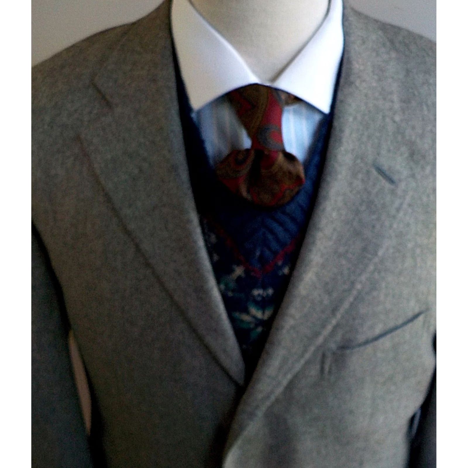 Polo Ralph Lauren Polo Ralph Lauren Blazer Gray Wool Cashmere 3 Button Blazer Size 42L Made in Italy Mens Size US XL / EU 56 / 4 - 2 Thumbnail