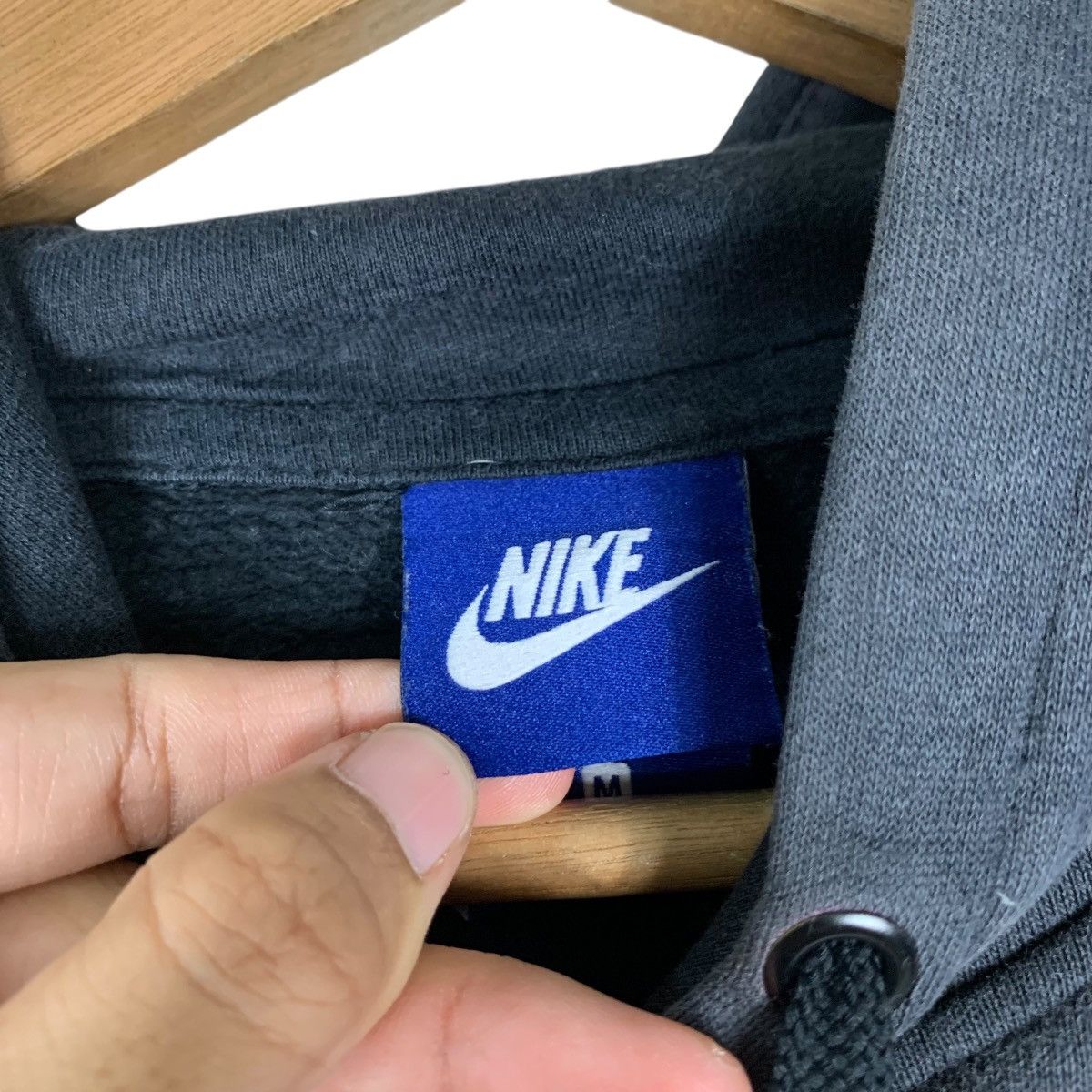 Nike NIKE Big Swoosh Logo Just Do It Pullover Hoodies #1334-C60 Size US M / EU 48-50 / 2 - 11 Thumbnail