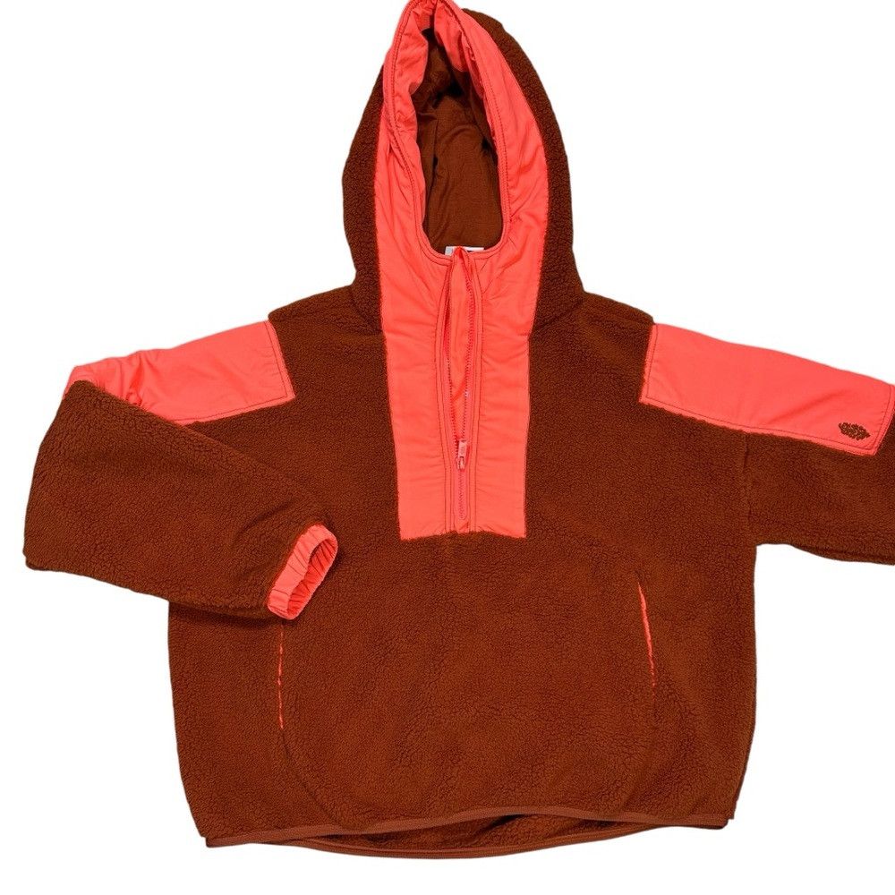 Free People New Free People Lead The Pack Fleece Coral Combo Pullover S Size XS / US 0-2 / IT 36-38 - 6 Thumbnail
