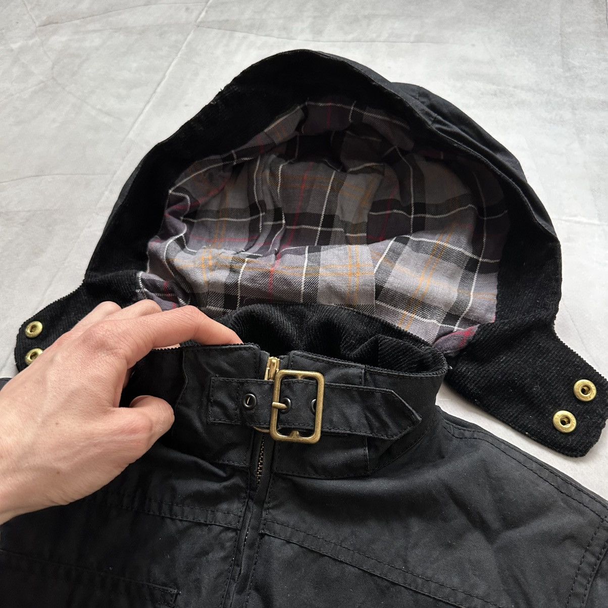 Barbour Barbour International Waxed Cotton Parka Jacket Belstaff Size S / US 4 / IT 40 - 8 Thumbnail