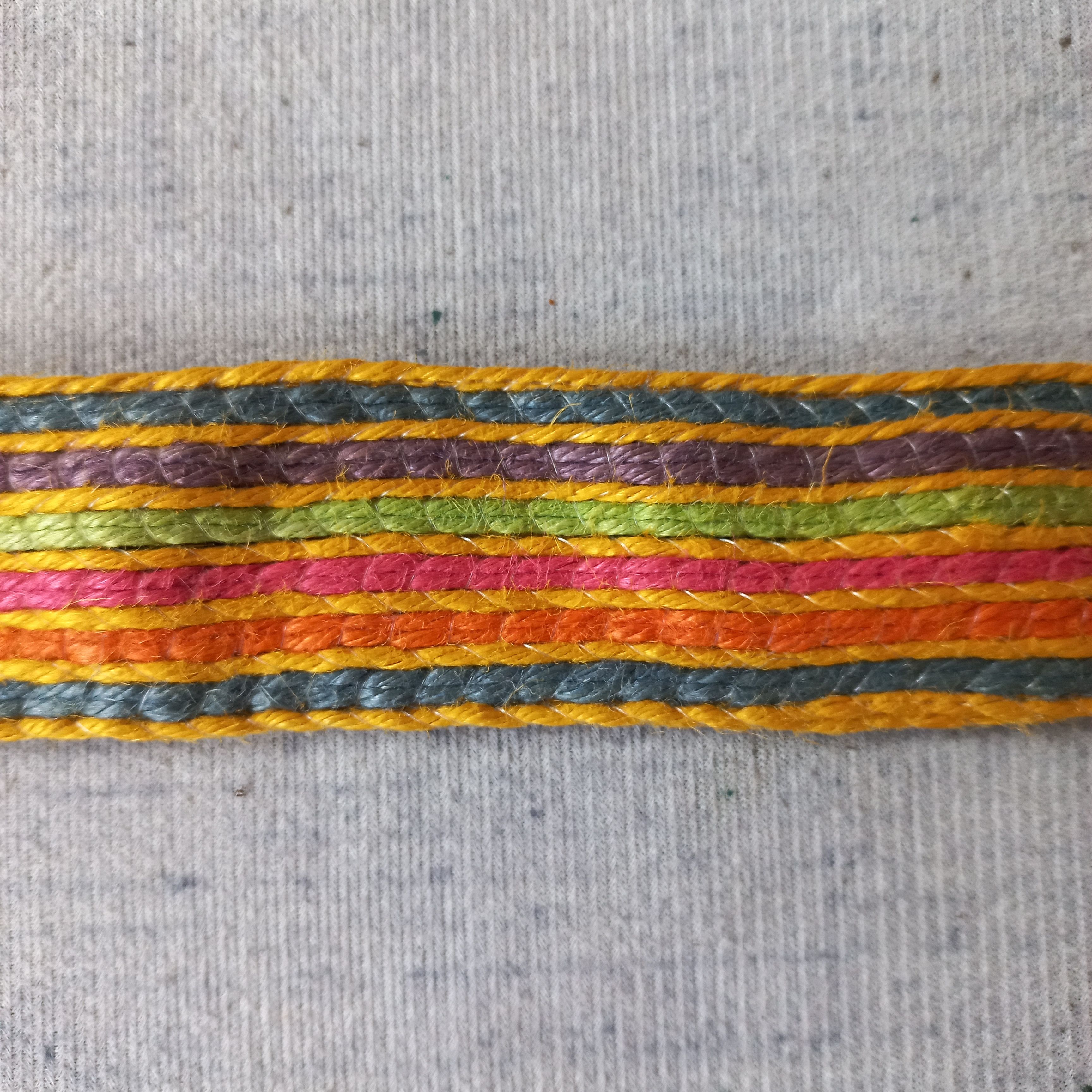14th Addiction 🔆Blue moon blue japan multicolor stripes craft webbing belt Size ONE SIZE - 6 Thumbnail