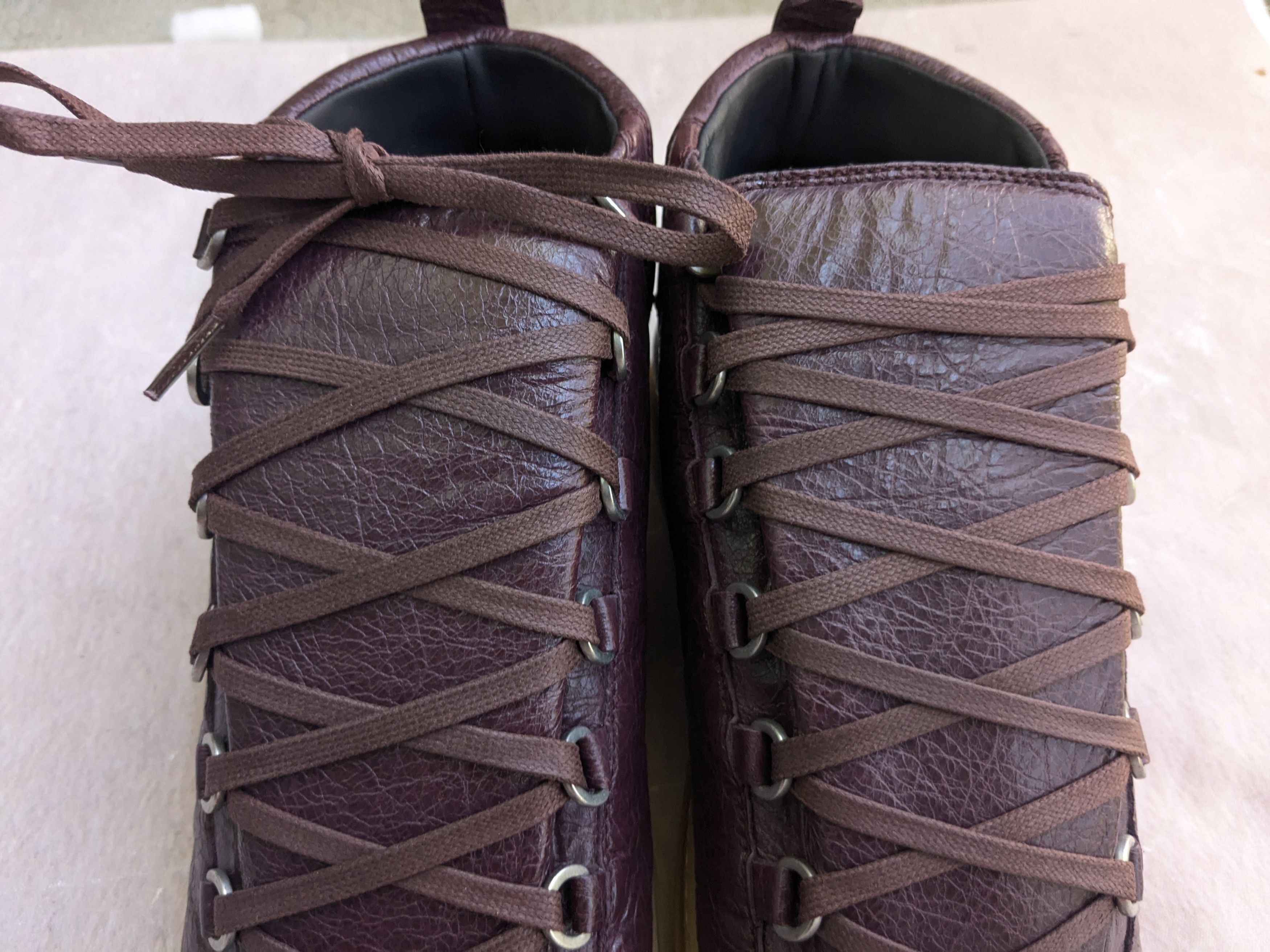 Balenciaga Balenciaga Arena Sneakers Burgundy Gum 9 High Tops Size US 9 / EU 42 - 6 Thumbnail