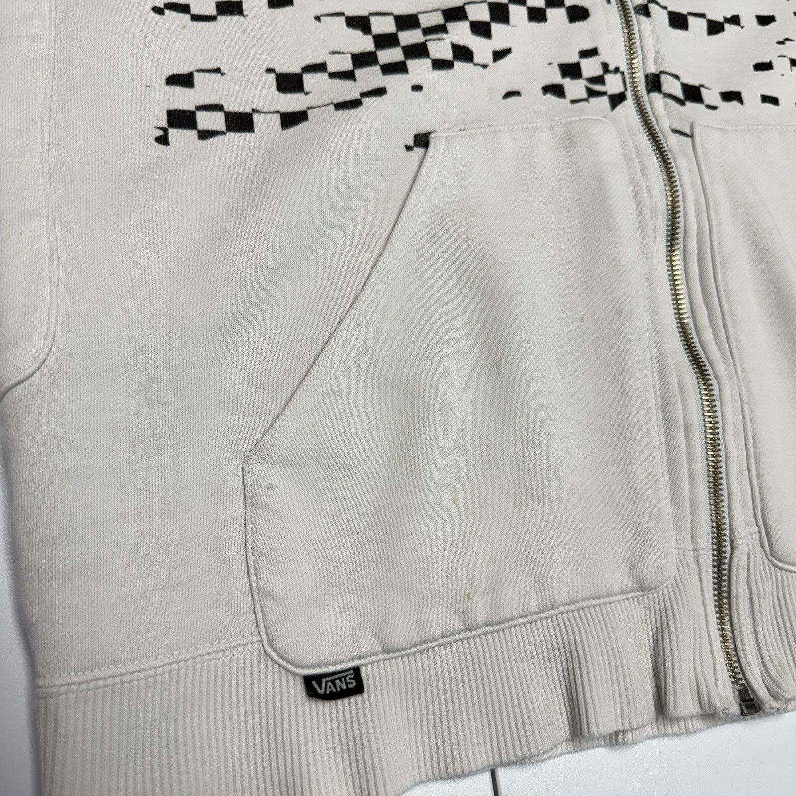 Vans Vans Skate Hoodie Sweatshirt Mens Medium White Full Zip Stre Size US M / EU 48-50 / 2 - 4 Thumbnail