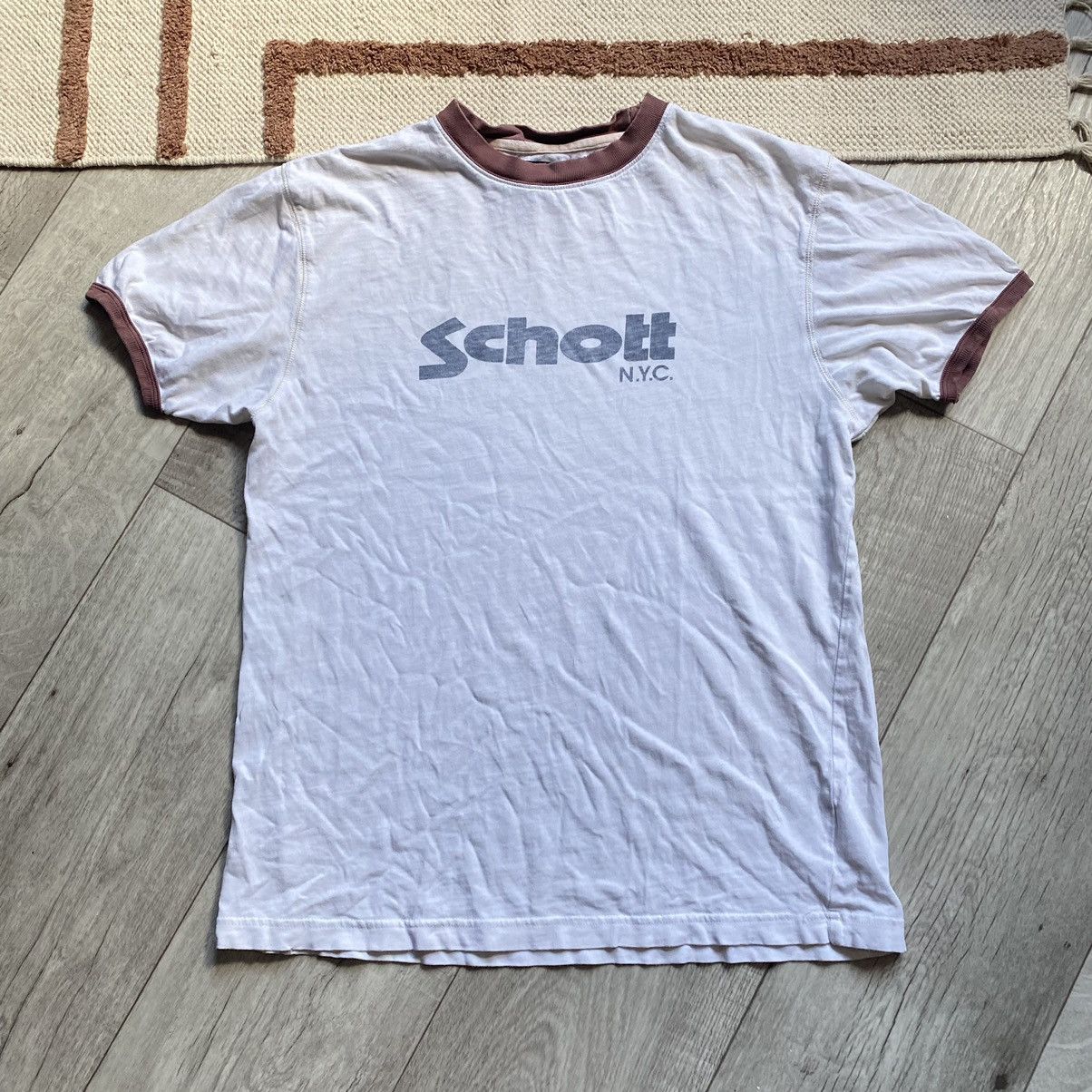 Schott VINTAGE SCHOTT NYC 90s T SHIRT Size US L / EU 52-54 / 3 - 1 Thumbnail