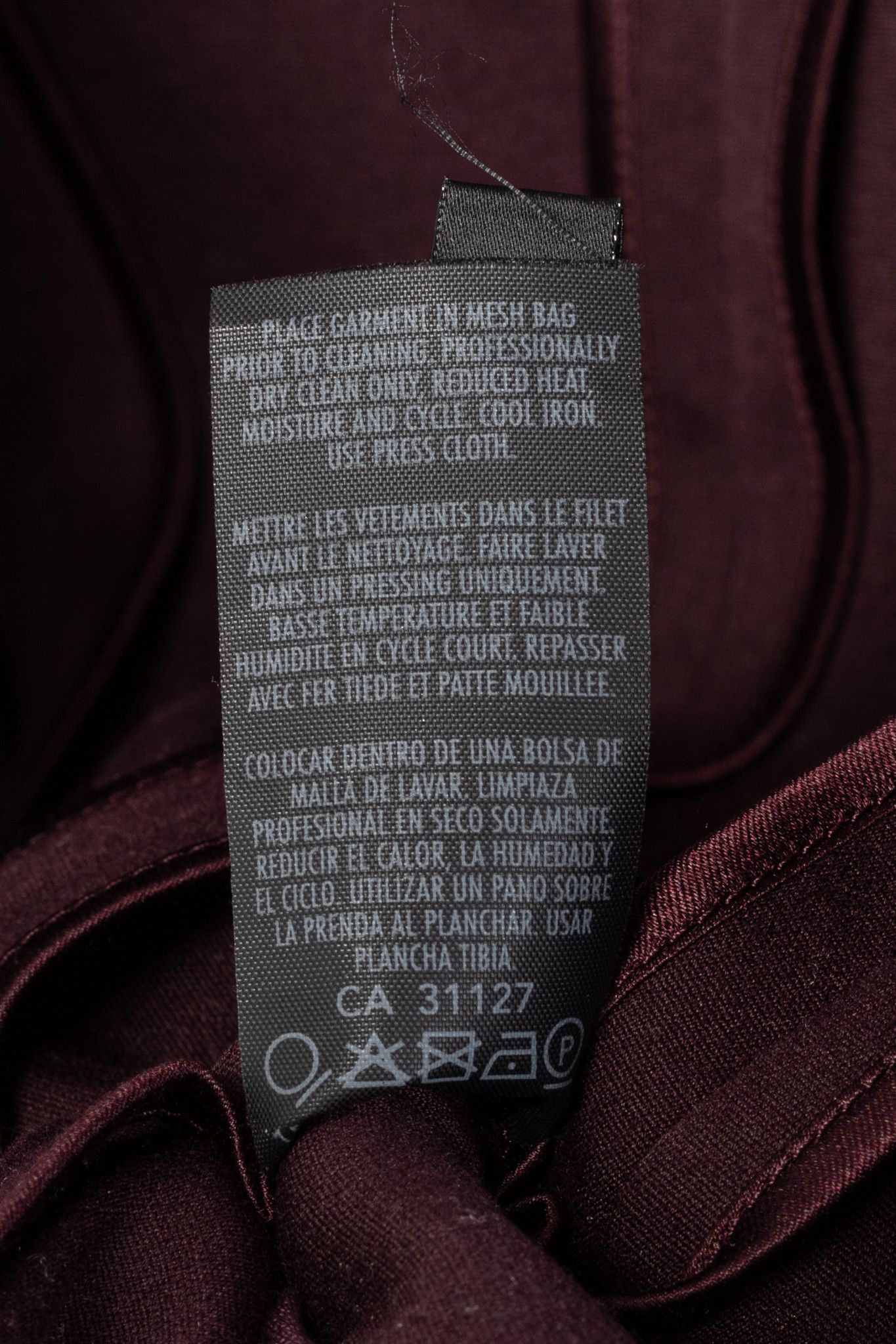 Donna Karan Donna Karan New York Burgundy Cotton-Ponte Blazer Size M / US 6-8 / IT 42-44 - 9 Thumbnail