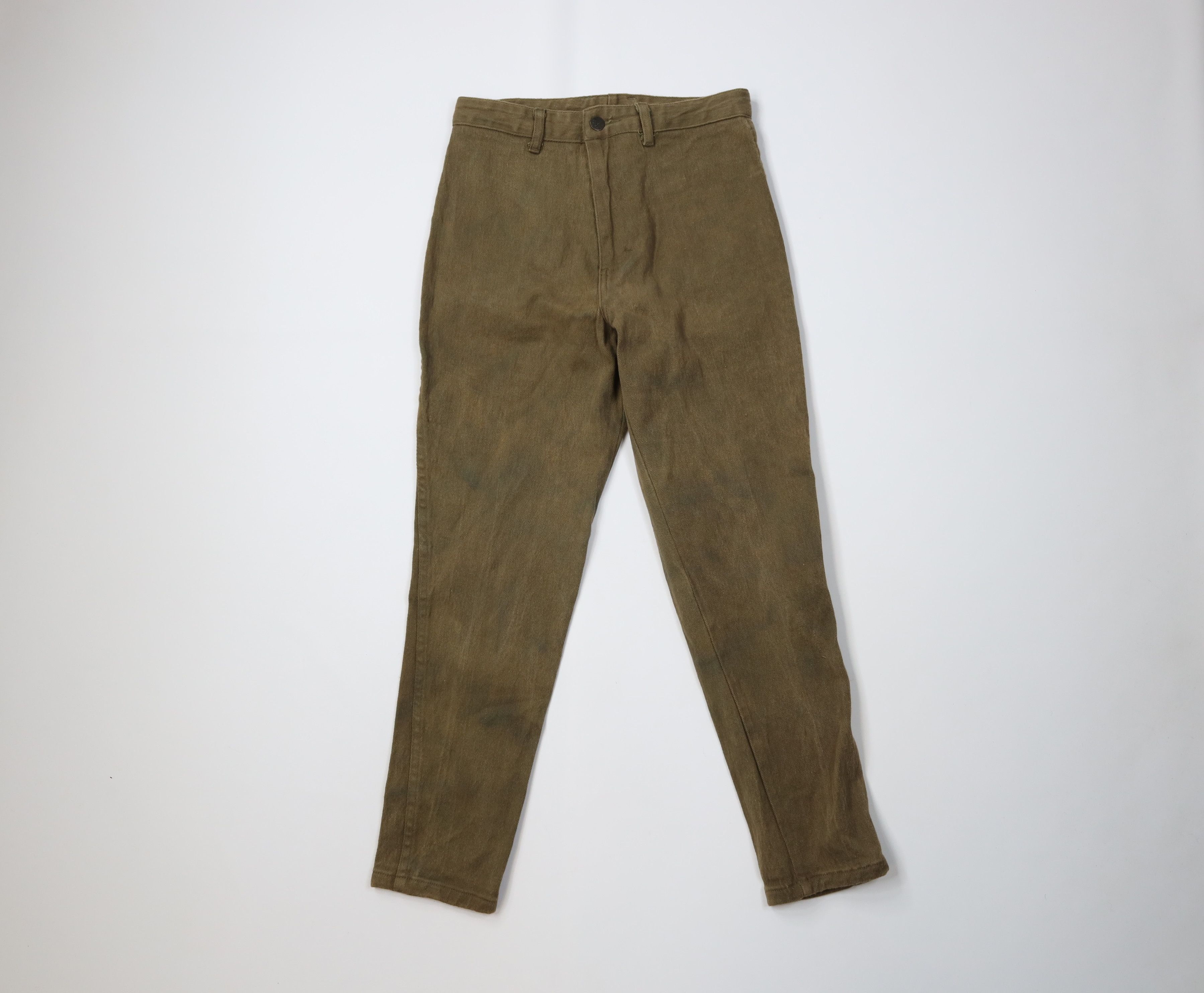 Vintage Vintage 90s Streetwear Skinny Leg Denim Jeans Green USA Size 26" / US 2 / IT 38 - 1 Thumbnail
