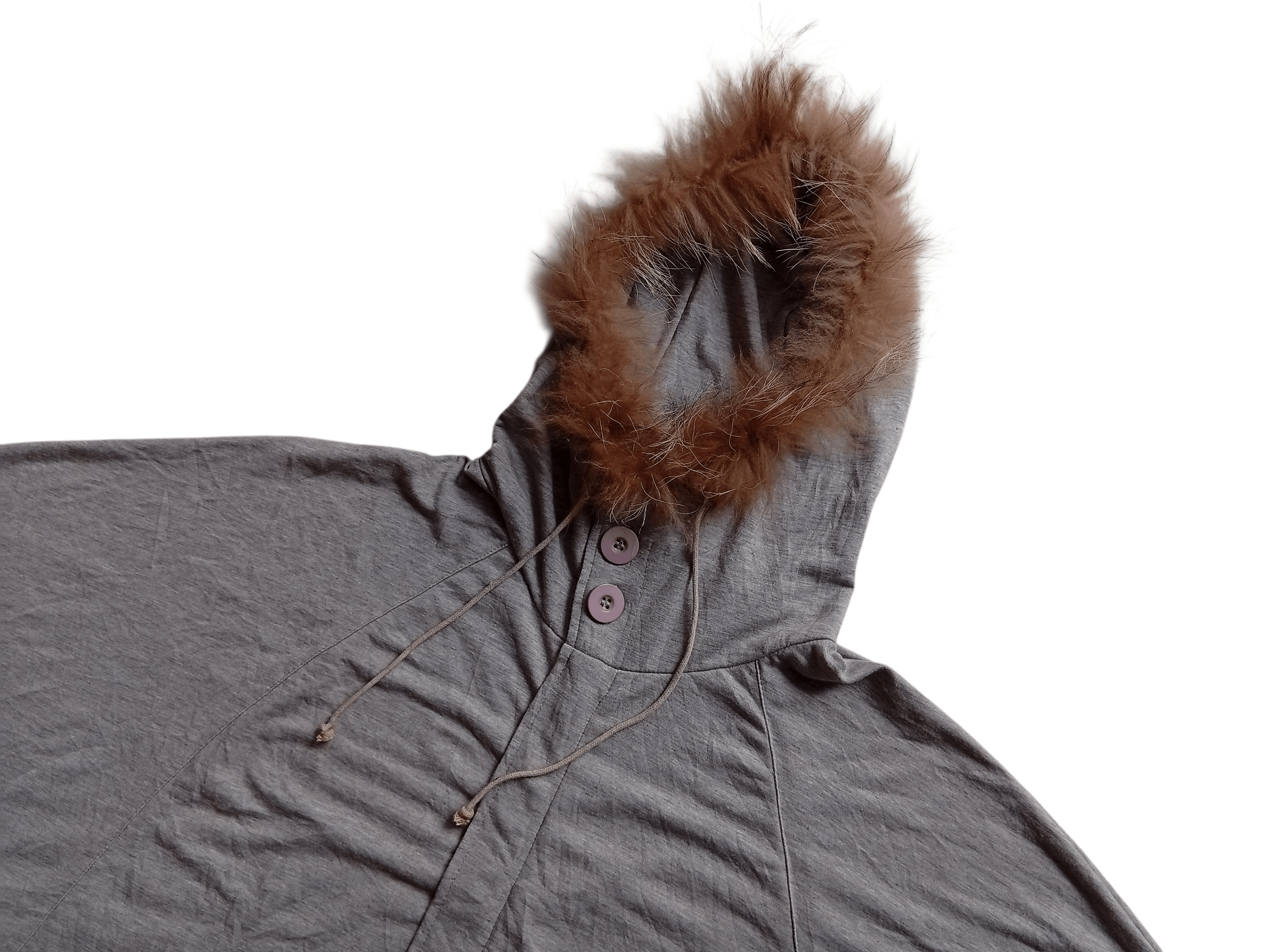 Japanese Brand ShakeShake racoon fur batwing cape Size M / US 6-8 / IT 42-44 - 2 Thumbnail