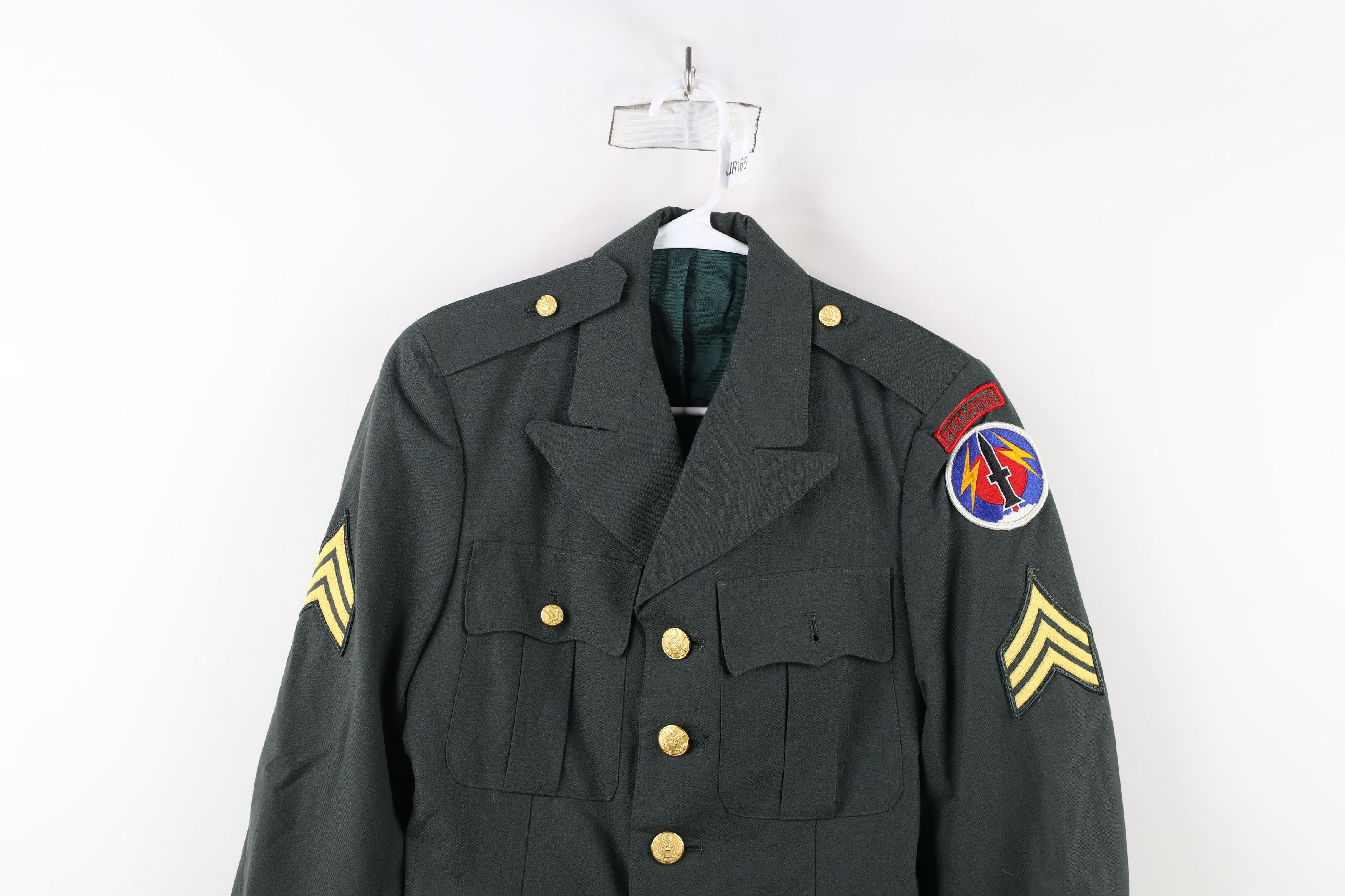 Vintage Vintage 70s Vietnam War AG-344 Officer Coat Jacket Green USA Size US L / EU 52-54 / 3 - 2 Thumbnail