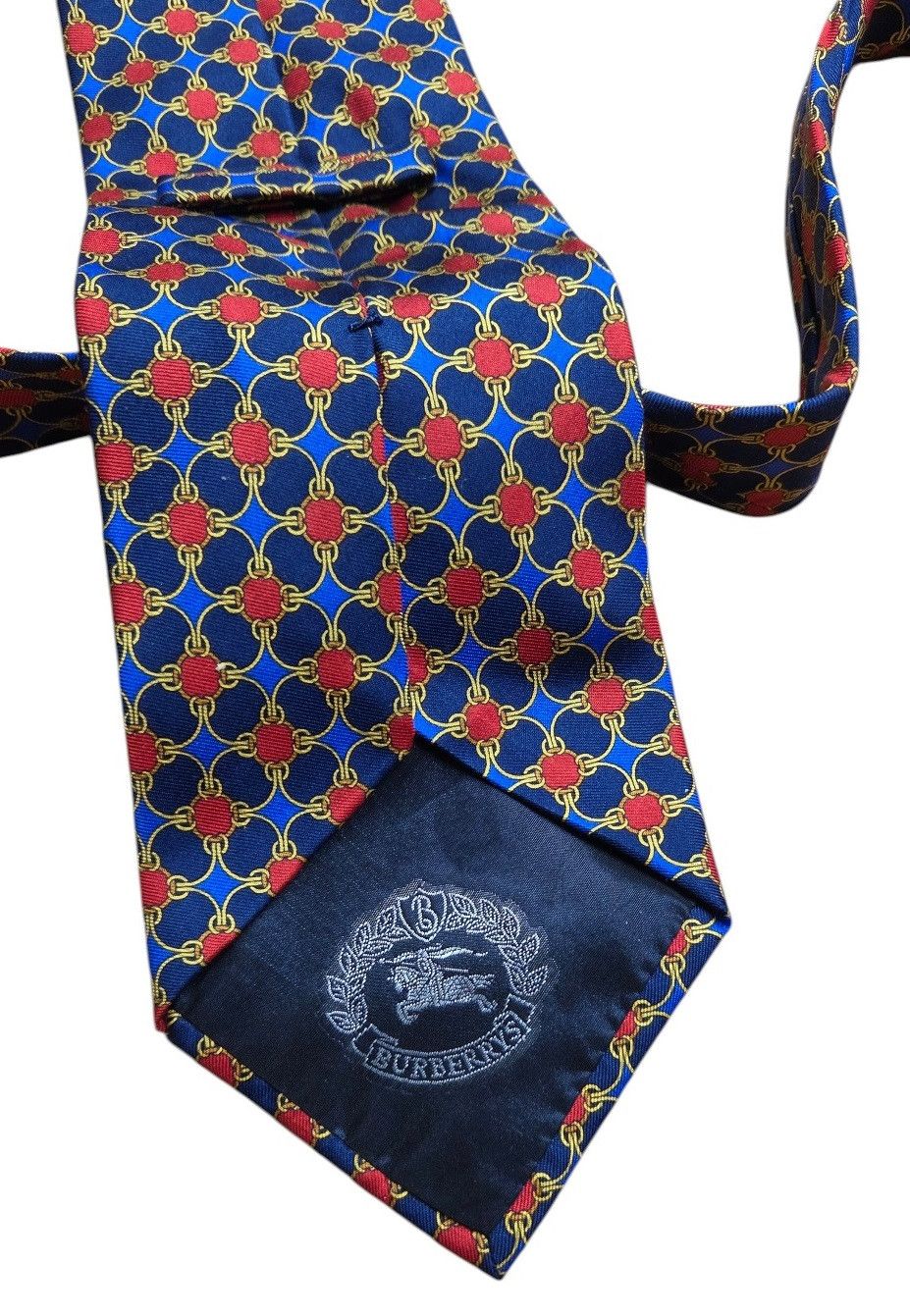 Burberry Burrberys of London Tie Made In Italy Silk Retro Vintage Size ONE SIZE - 5 Thumbnail