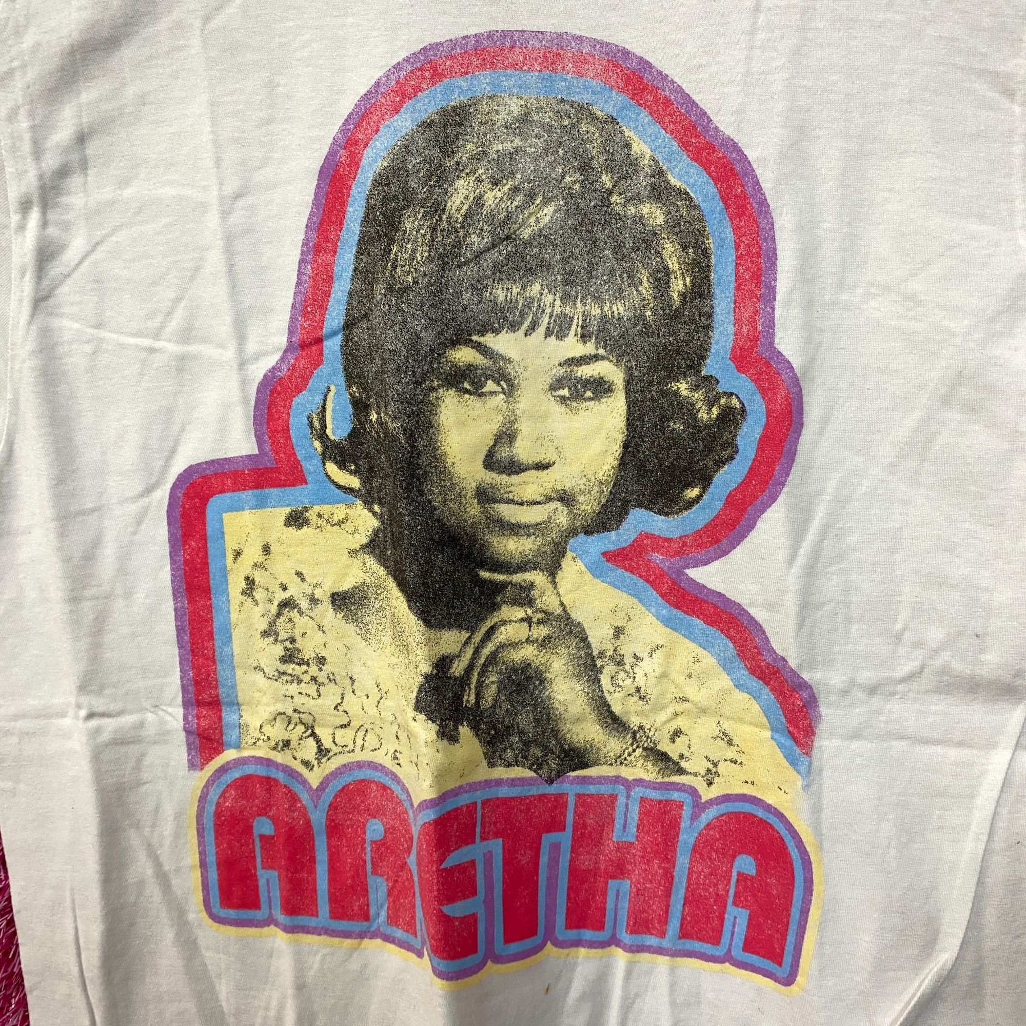 Band Tees Aretha Franklin Groovy Concert Poster Queen of Soul Tee S Size US S / EU 44-46 / 1 - 2 Thumbnail