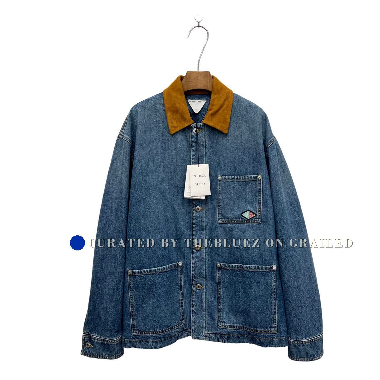 Bottega Veneta Bottega Veneta 25SS Washed Blue Padded Denim Jacket Size US S / EU 44-46 / 1 - 1 Thumbnail