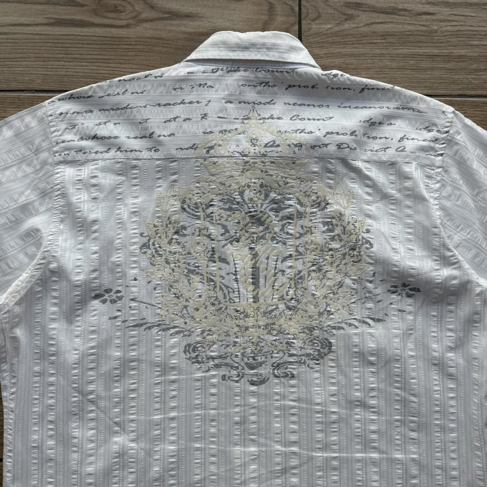 Affliction Y2K Platini Affliction style white button up shirt Size US XXL / EU 58 / 5 - 6 Thumbnail