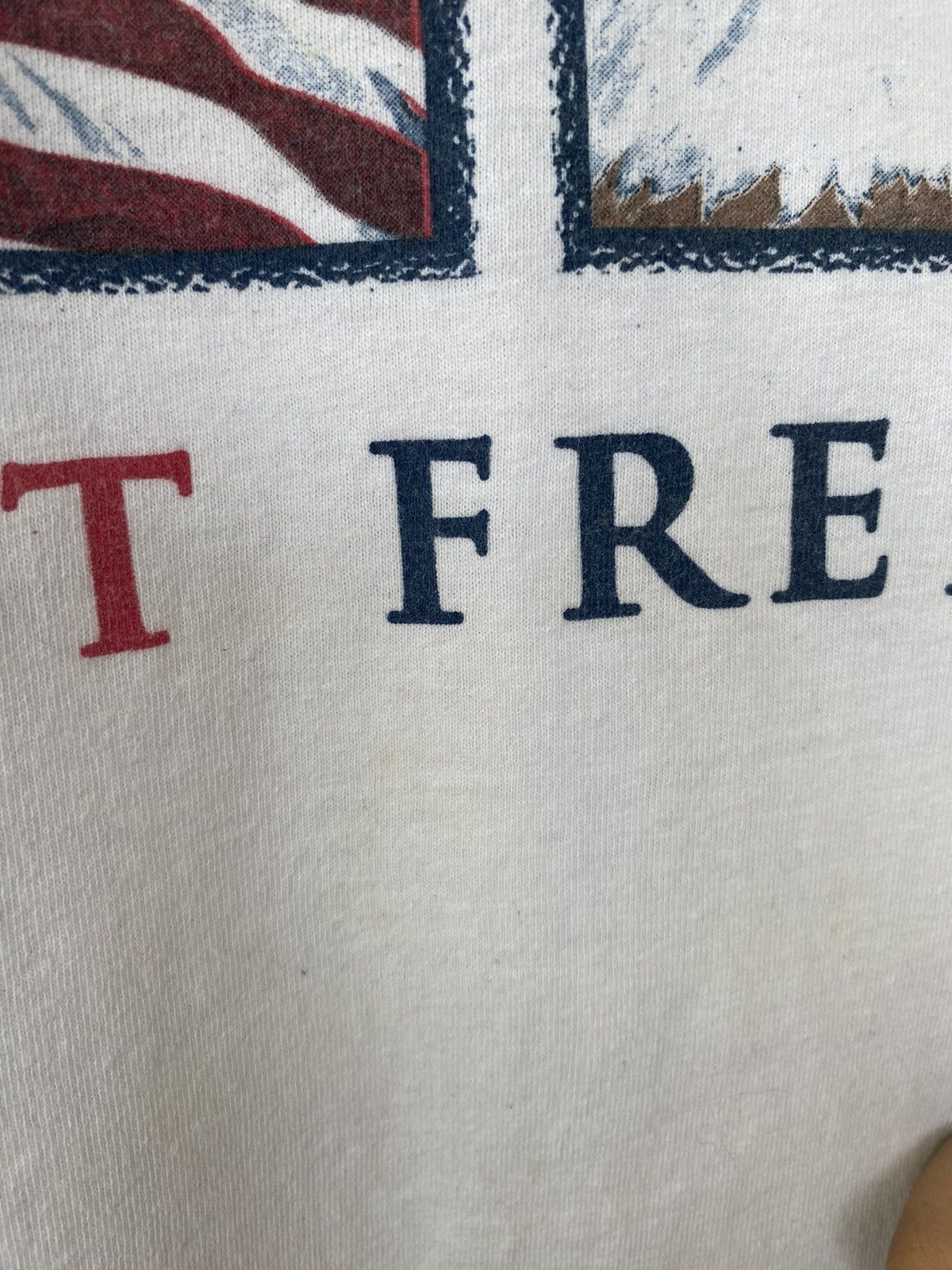Vintage Rare Vintage American Freedom Is Not Free USA Flag Tees Size US L / EU 52-54 / 3 - 9 Thumbnail