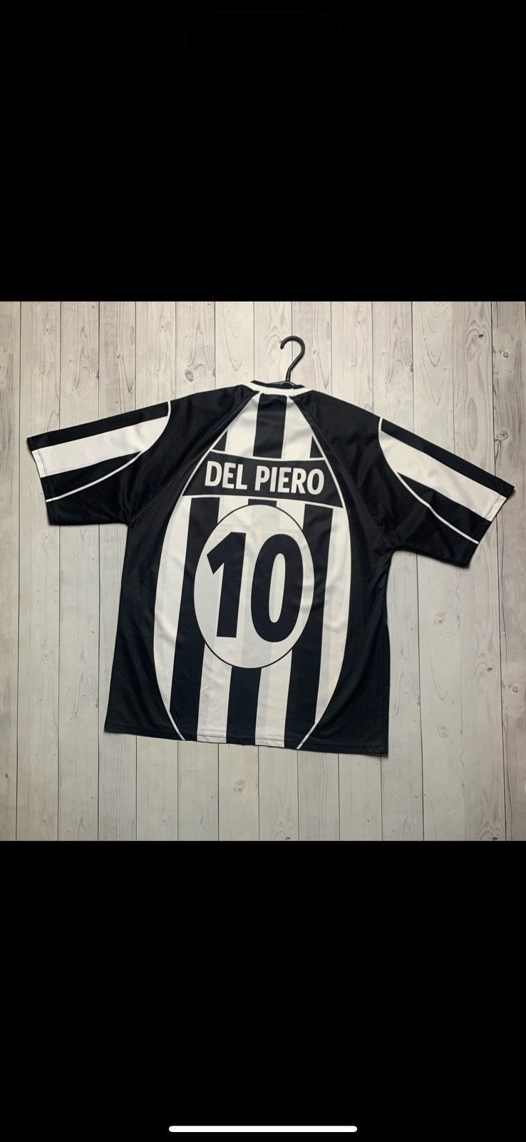Vintage Soccer tee Juventus Del Piero 10 size XL