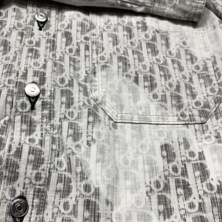 Other Dior Dior FW21 Oblique Print Long Sleeve Shirt 0079-2507 Size US L / EU 52-54 / 3 - 8 Thumbnail