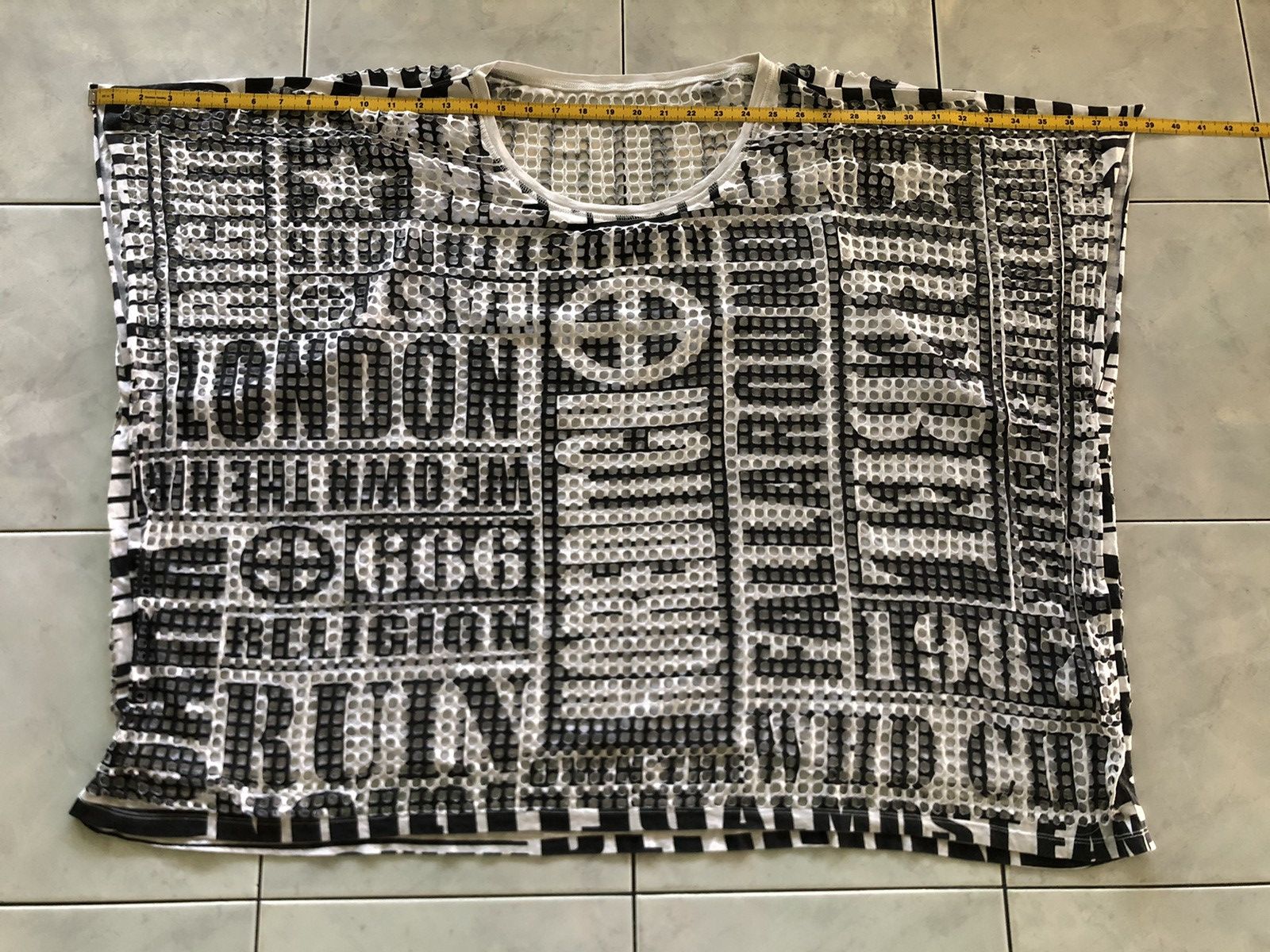 If Six Was Nine Tuo Gu Japanese Style Poem Seditionaries Rebel Print 666 Size US M / EU 48-50 / 2 - 18 Thumbnail