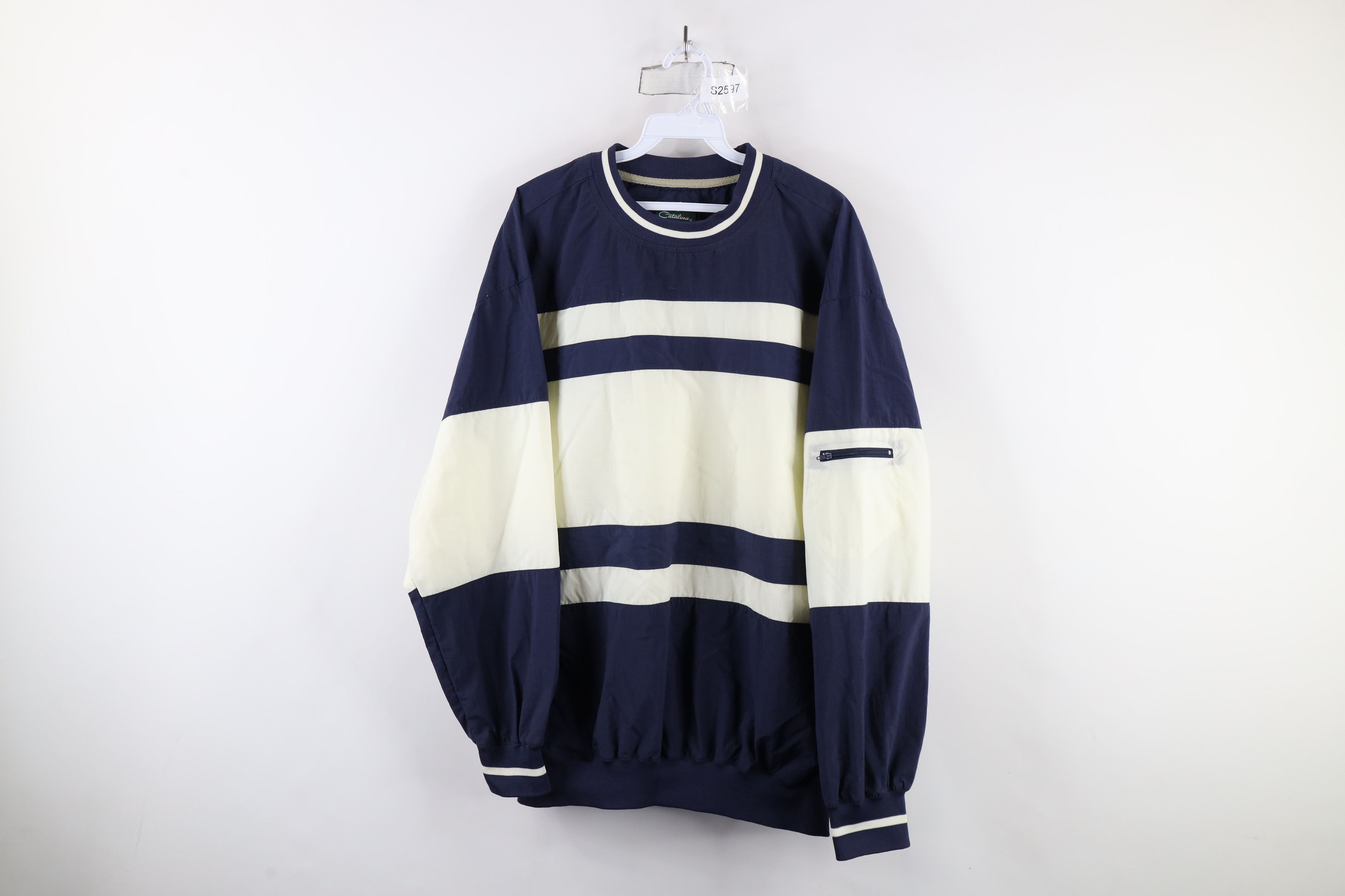 Vintage Vintage 90s Streetwear Pullover Windbreaker Jacket Blue Size US L / EU 52-54 / 3 - 1 Thumbnail