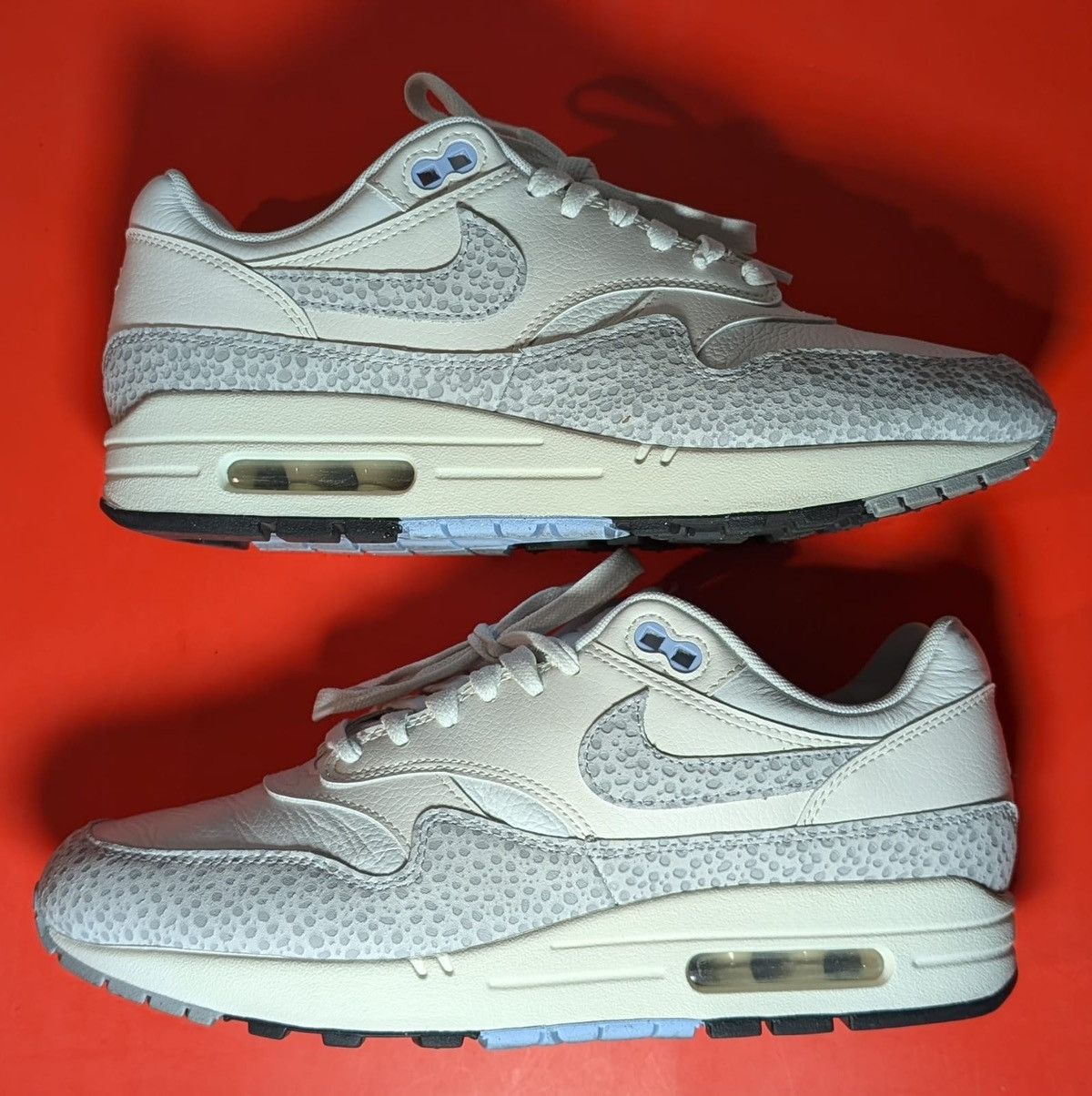 Nike Size 9.5W/8M - Nike Air Max 1 Safari - Summit White Size US 9.5 / IT 39.5 - 3 Thumbnail