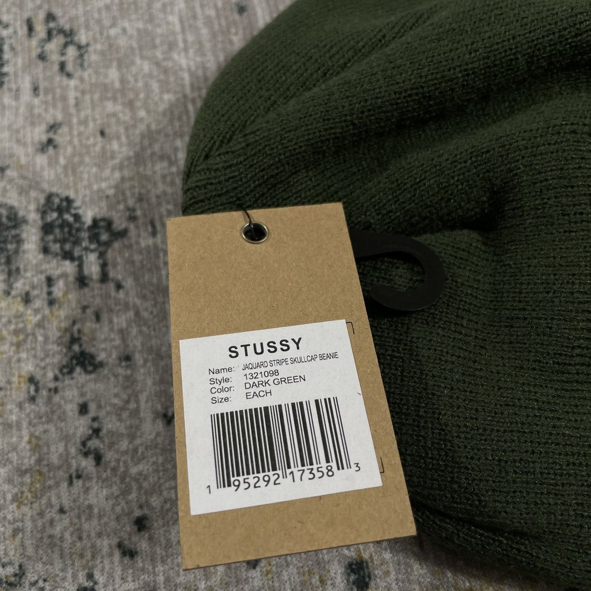 Other Stussy Stripe Skullcap Beanie Dark Green Size ONE SIZE - 3 Thumbnail
