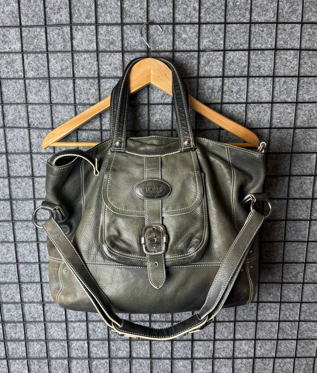 Tod's Tods Leather Tote Bags Swamp One size Size ONE SIZE - 2 Thumbnail