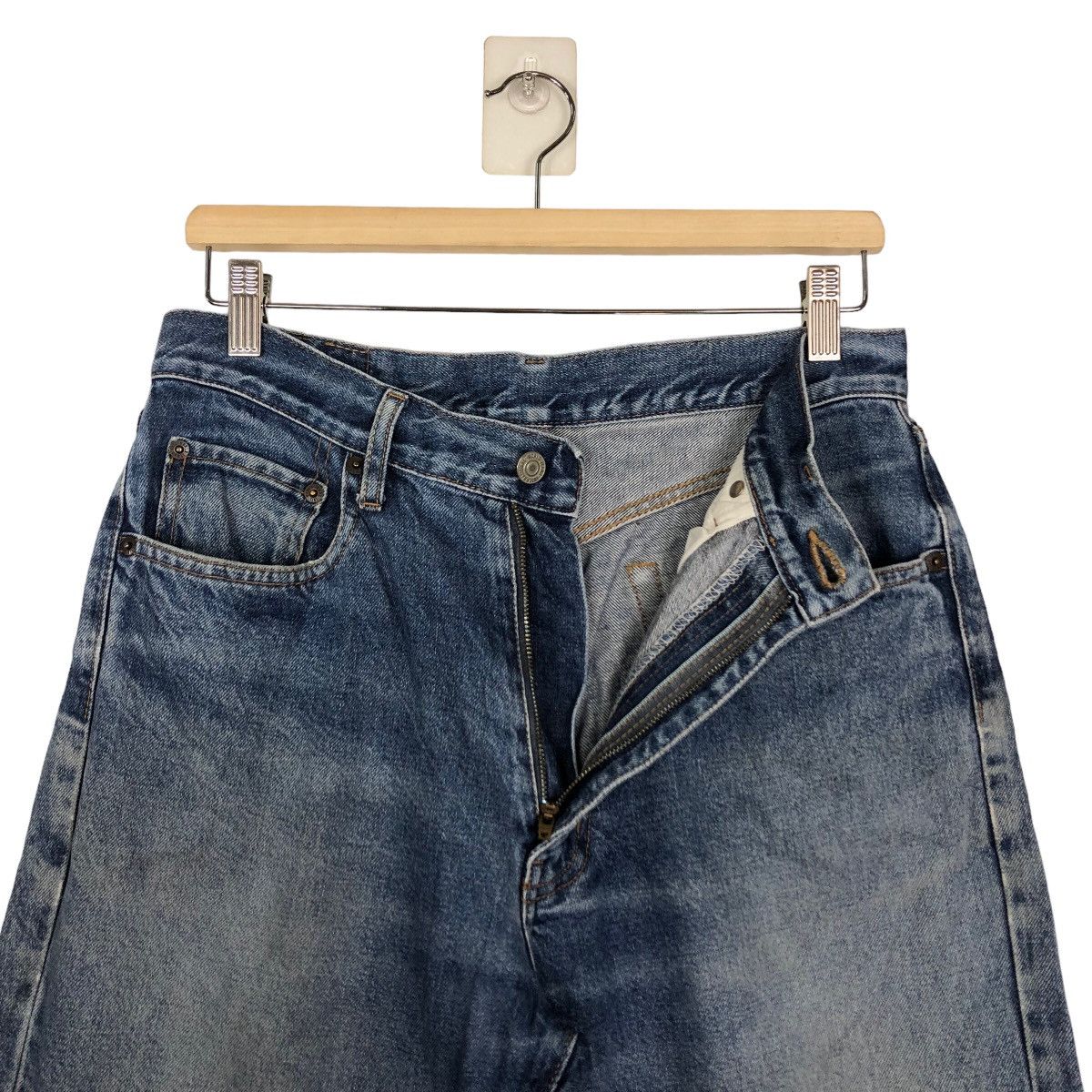 Japanese Brand 🔥90’s JAPAN MADE DISTRESSED JEANS UNIQUE CLOTHING WAREHOUSE Size US 30 / EU 46 - 11 Thumbnail