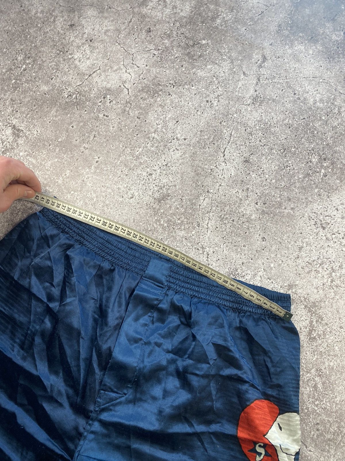 Peanuts × Vintage Vintage 90’s Snoopy Superstar big logo Shorts blue rugby Size US 30 / EU 46 - 8 Thumbnail