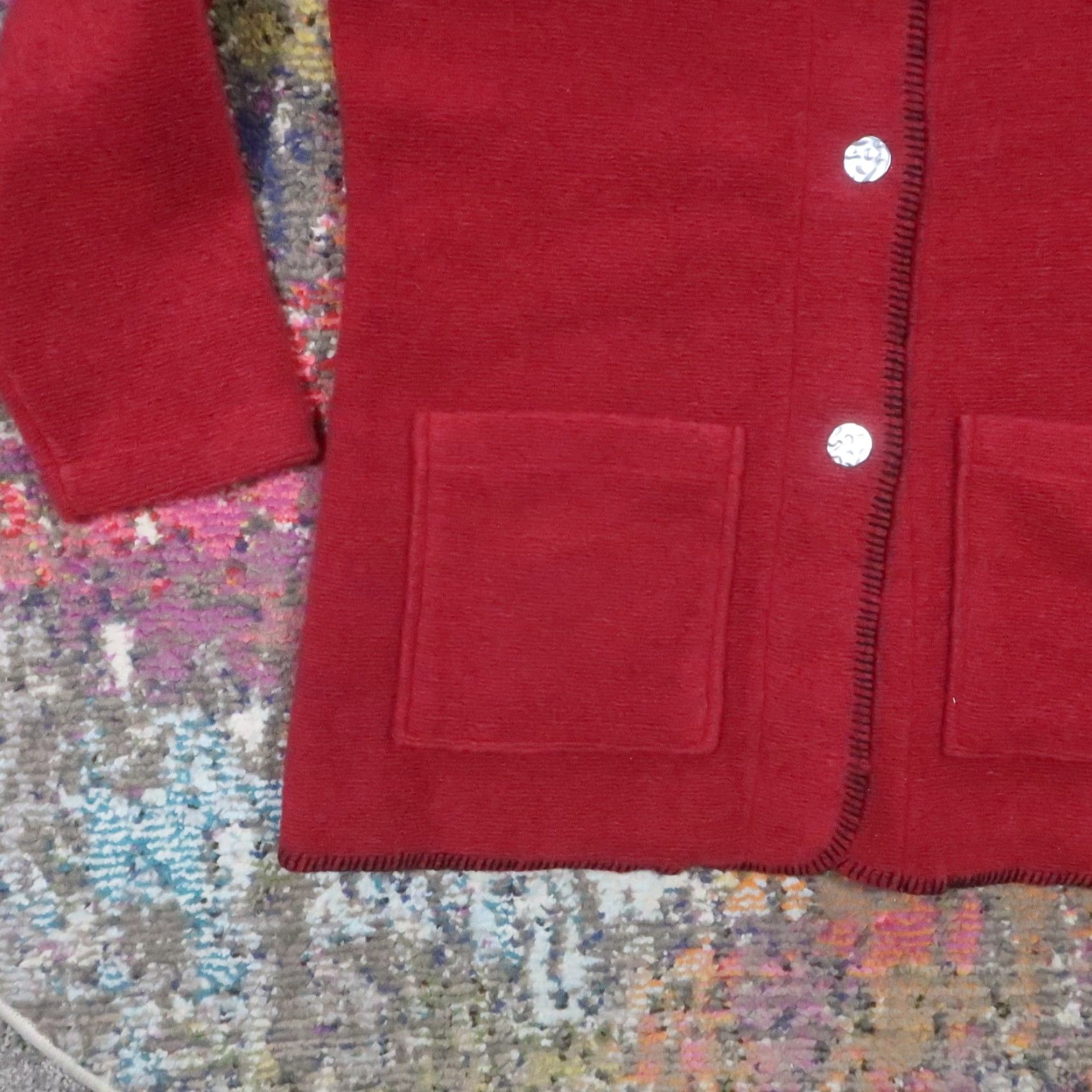Vintage VINTAGE The Vermont Country Store Wool Blend Cardigan Sweater Women Red Long Sleeve Button Pockets Knit Jacket Casual Size S / US 4 / IT 40 - 7 Thumbnail