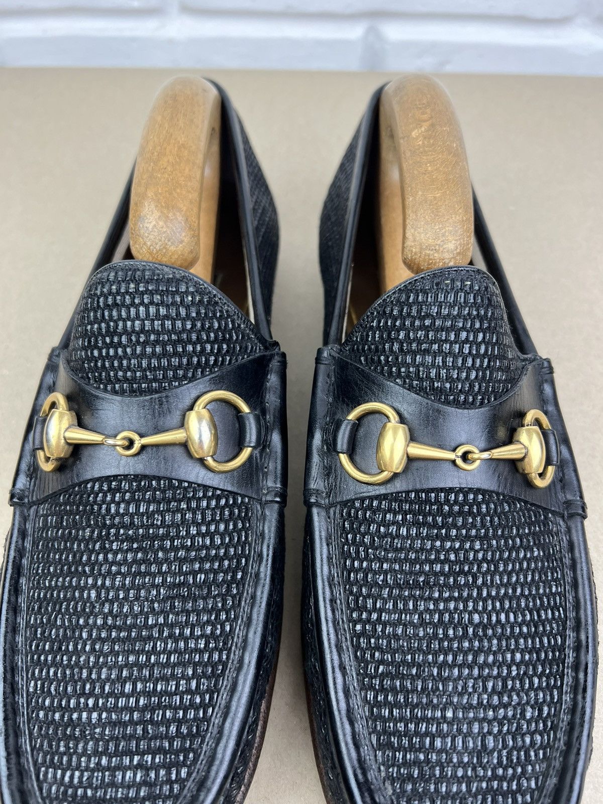 Gucci GUCCI Loafers Leather Shoes 1953 HORSEBIT Buckle Black Men’s Size US 8 / EU 41 - 8 Thumbnail