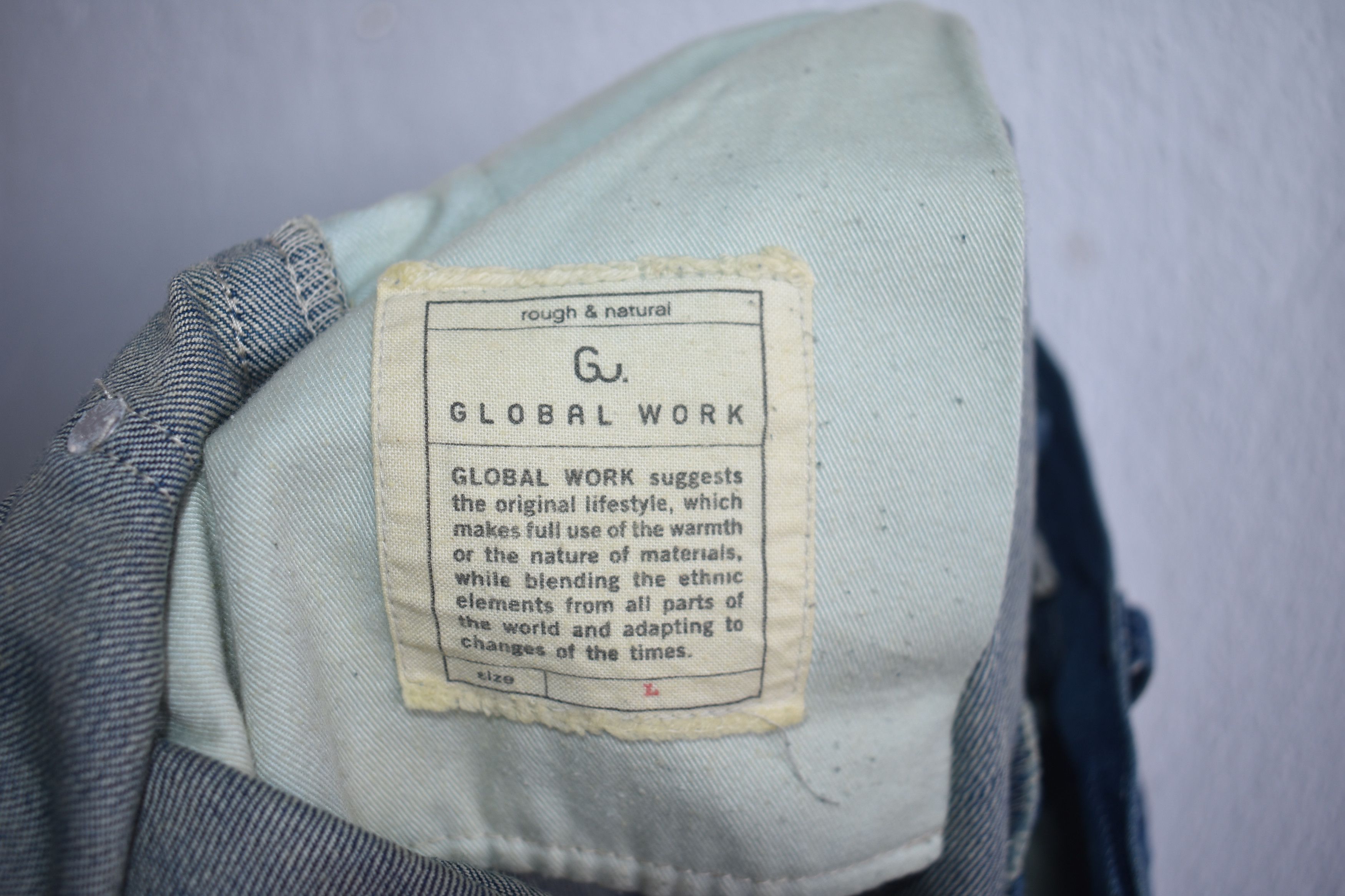 Global Work × Japanese Brand × Jean WIDE LEG 🔥 Global Work Hook Baggy Jeans W33 Size US 33 - 6 Thumbnail