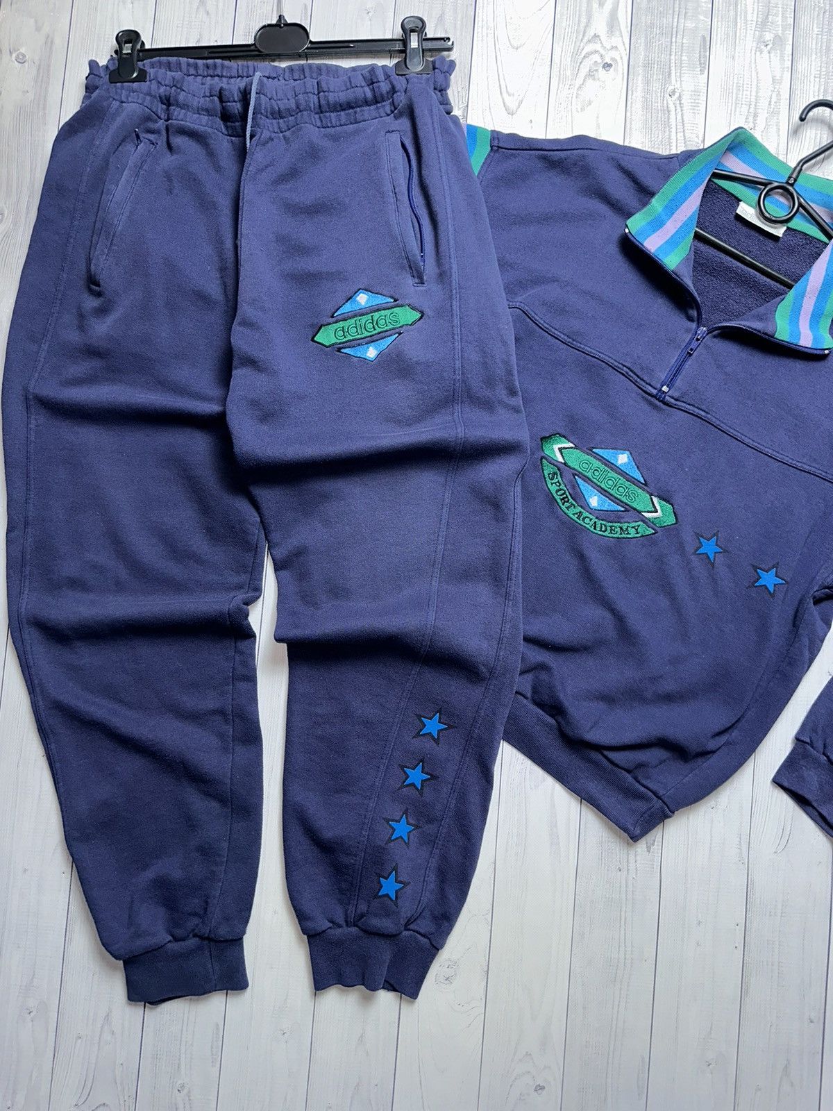 Vintage Vintage adidas track suit sport academy size S logo rare Size US S / EU 44-46 / 1 - 4 Thumbnail