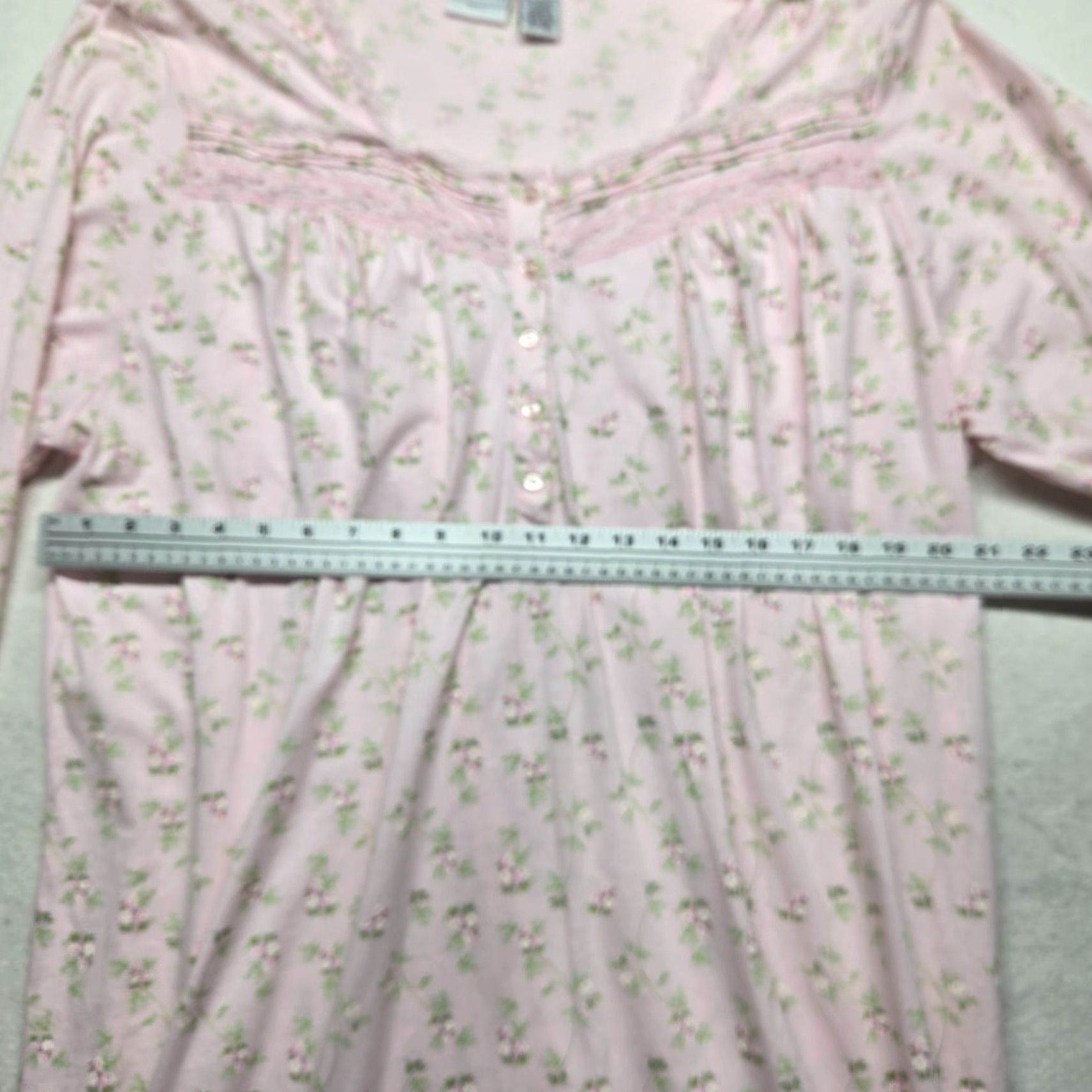 Vintage VINTAGE Bobbie Brooks Pink Flowers Floral Nightgown Shirt Long Sleeve Adult Women's 2XL Size XXL / US 16-18 / IT 52-54 - 4 Thumbnail
