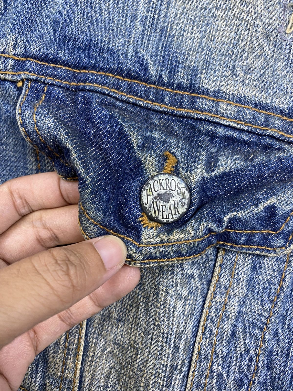 JACKROSE Vintage Jackrose Distressed Zipper Denim Jacket Size US M / EU 48-50 / 2 - 10 Thumbnail