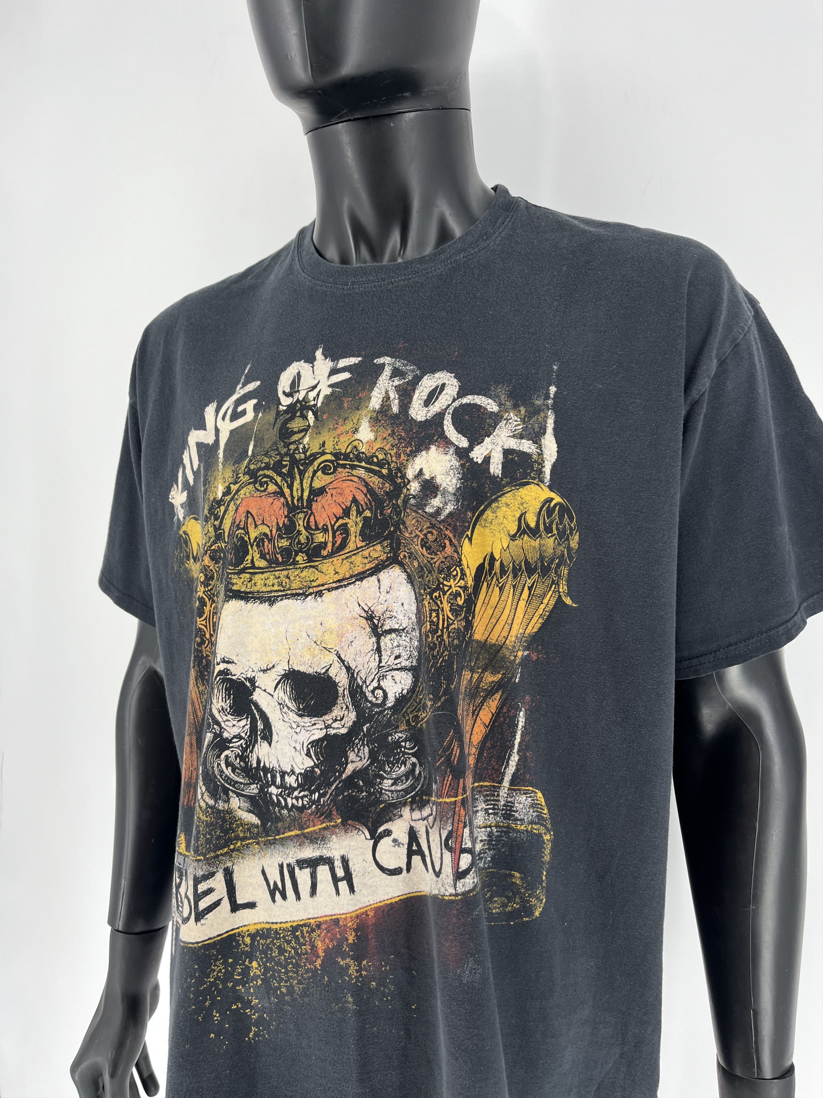 Band Tees × Vintage T Shirt Vintage 90s King Of Rock Rebel With Cause Size 2XL Size US XL / EU 56 / 4 - 7 Thumbnail