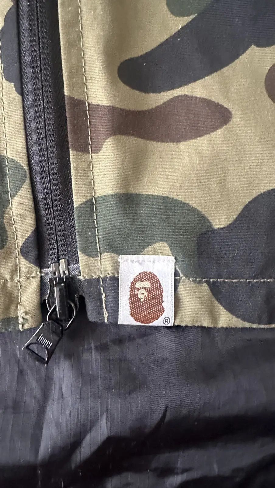 Bape A Bathing Ape BAPE First Camo Green Shark Full Zip Jacket Size US XXL / EU 58 / 5 - 7 Thumbnail