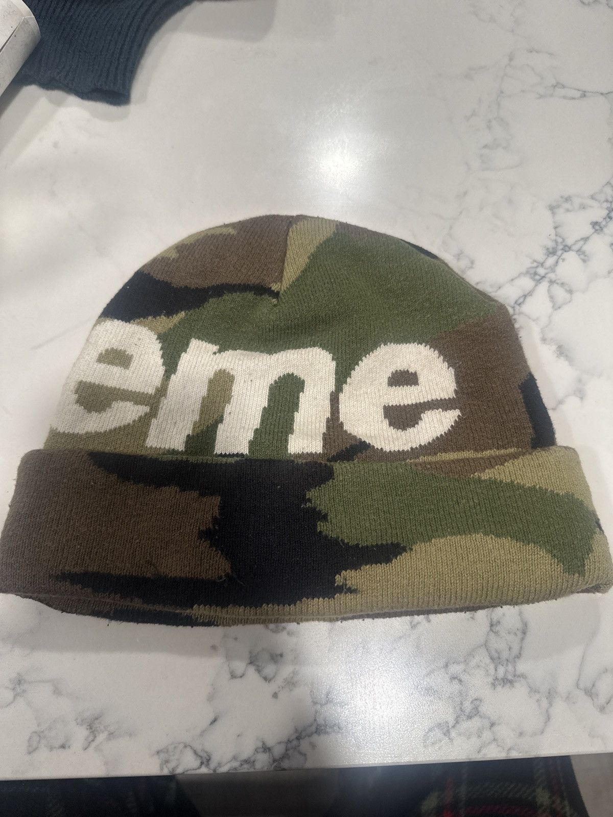Supreme Supreme big logo beanie (FW17) Size ONE SIZE - 2 Thumbnail
