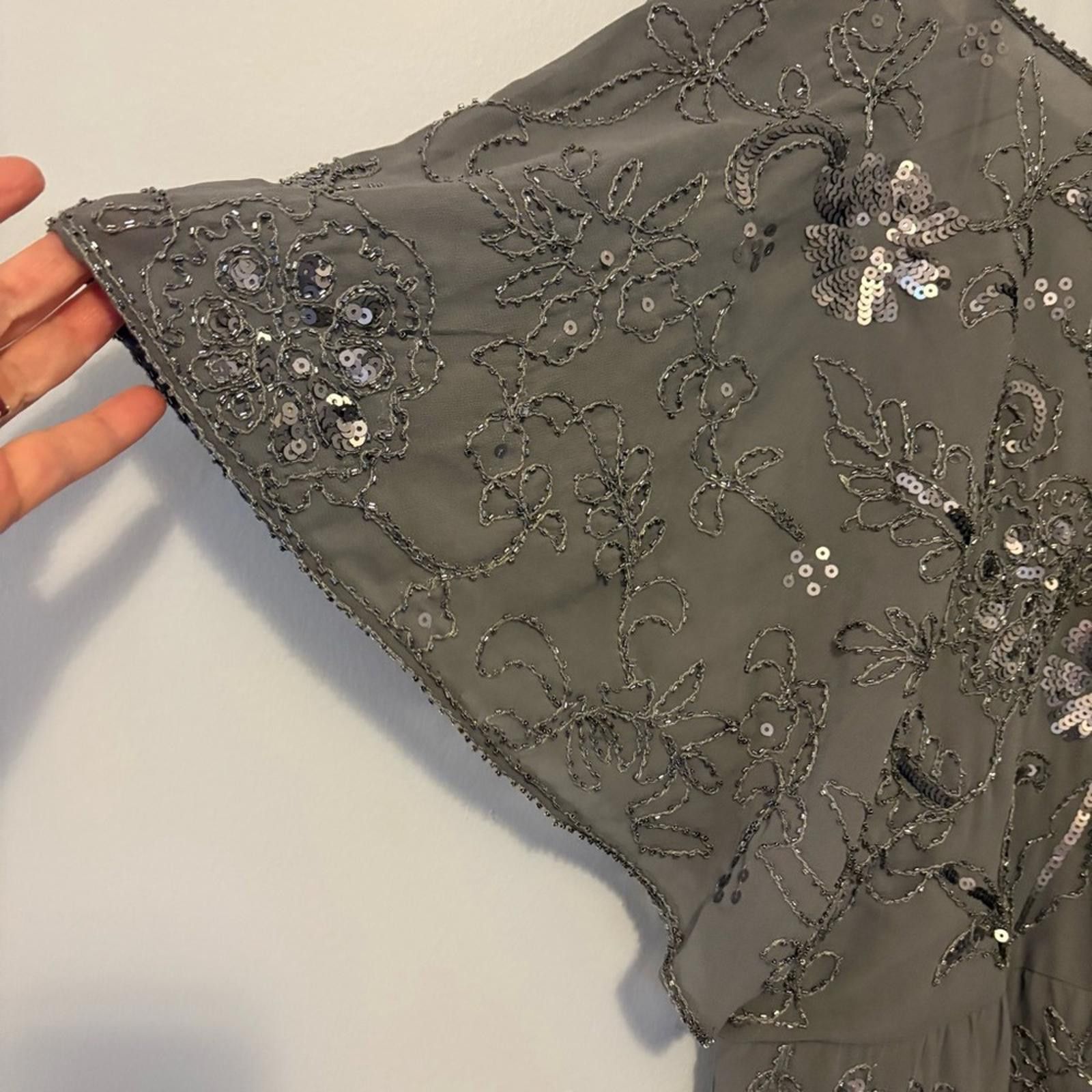 Designer NWT Molly Bracken Woman’s L Cocktail Dress Beaded Sequins Size L / US 10 / IT 46 - 3 Thumbnail