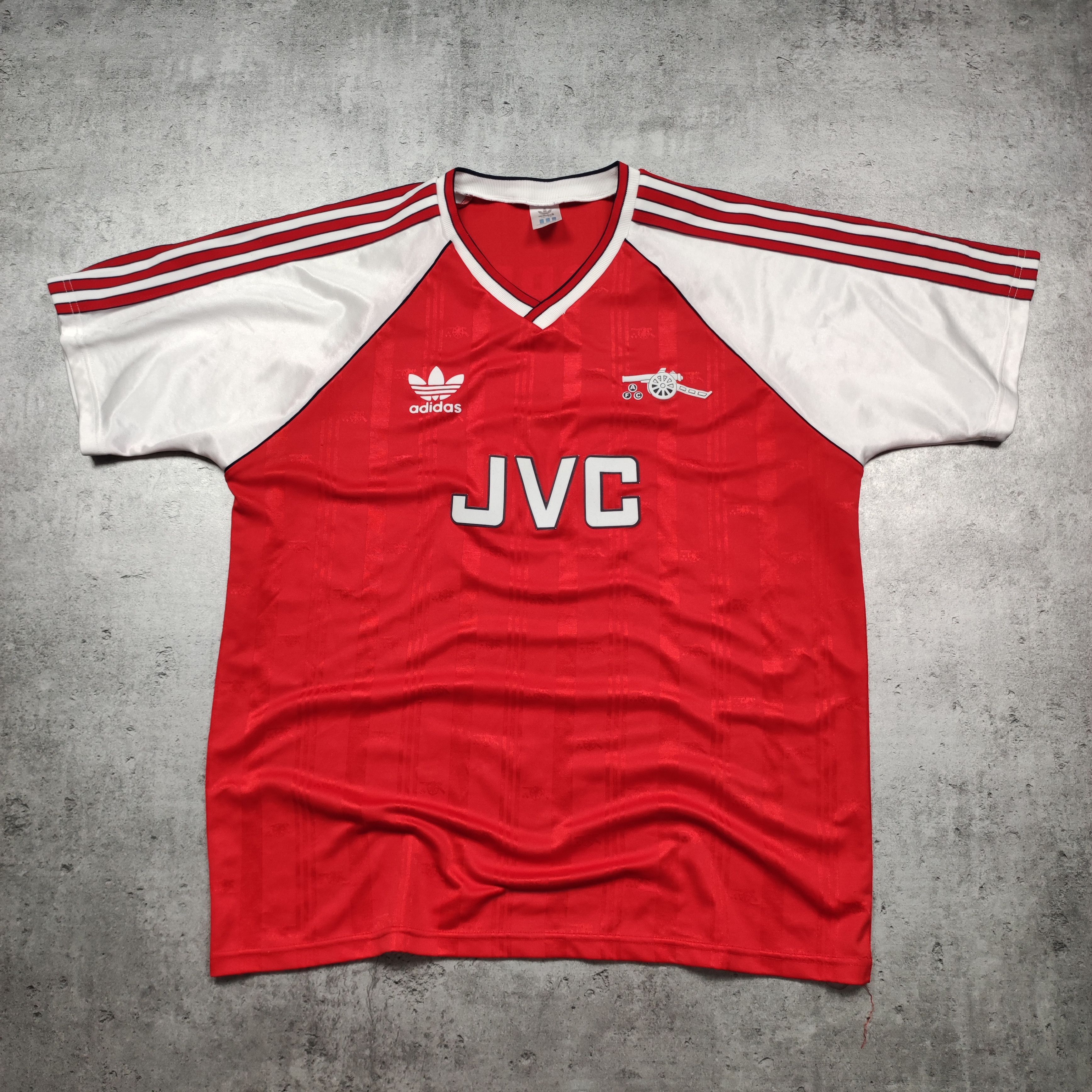 Vintage Vintage RARE Arsenal London 1989 Archive Adidas Jersey Size US XL / EU 56 / 4 - 2 Thumbnail