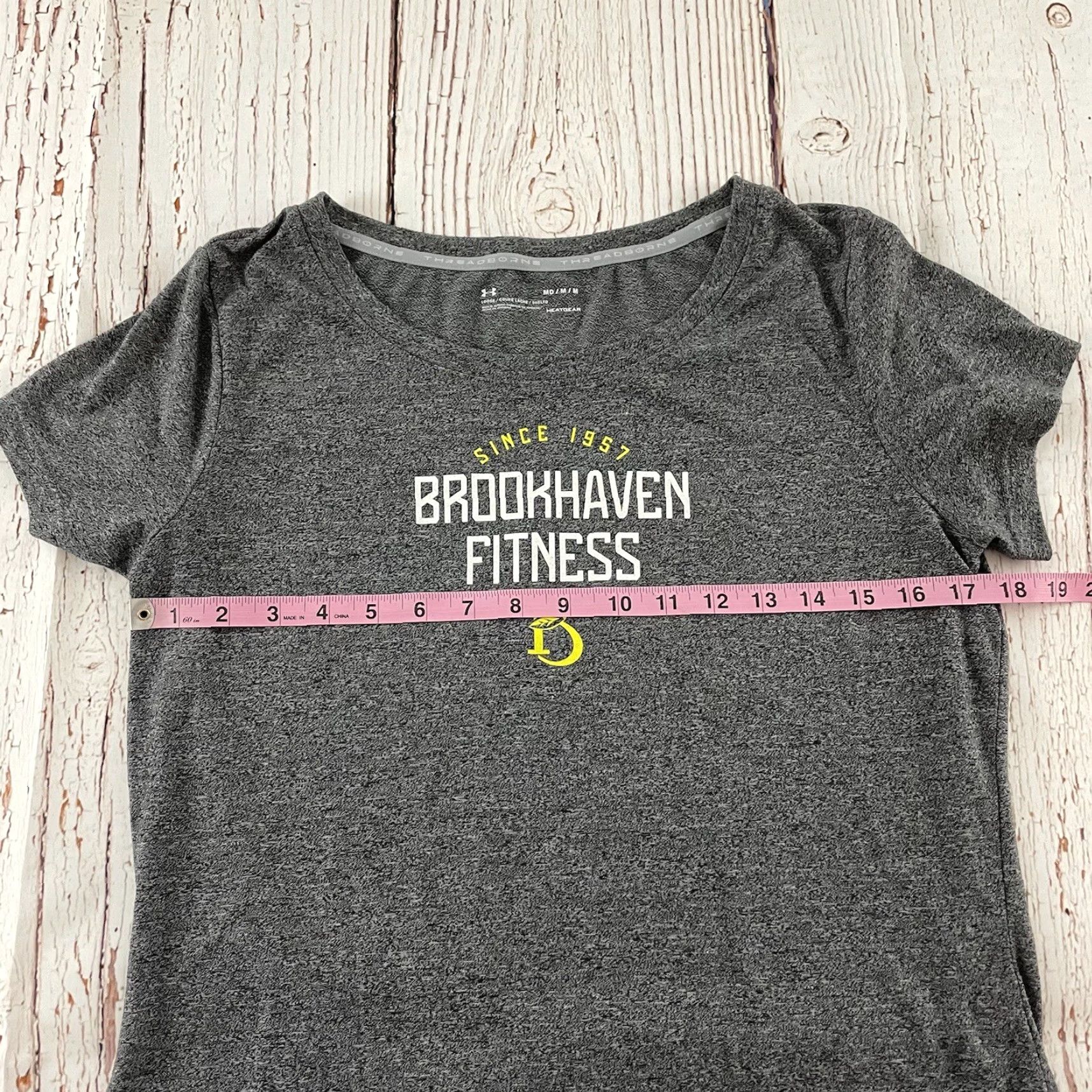 Under Armour Under Armour Athletic T-Shirt Women’s Medium Gray Short Sleeve Brookhaven GC Loose Top Size M / US 6-8 / IT 42-44 - 4 Thumbnail