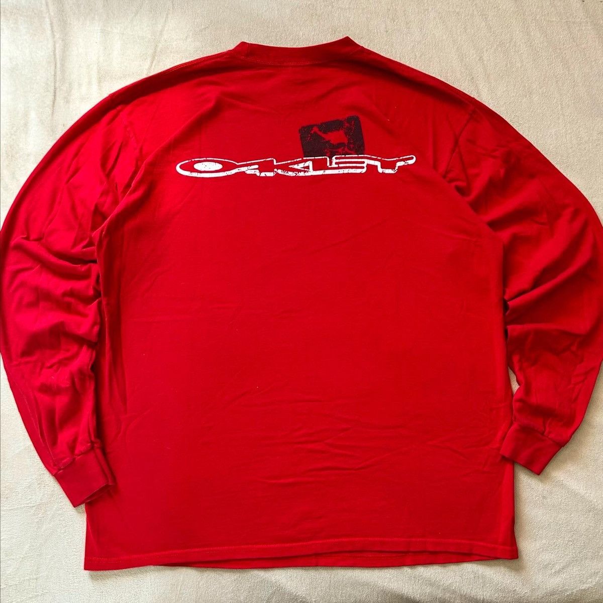 Oakley Oakley Skull Red Longsleeve Shirt Size US XL / EU 56 / 4 - 3 Thumbnail
