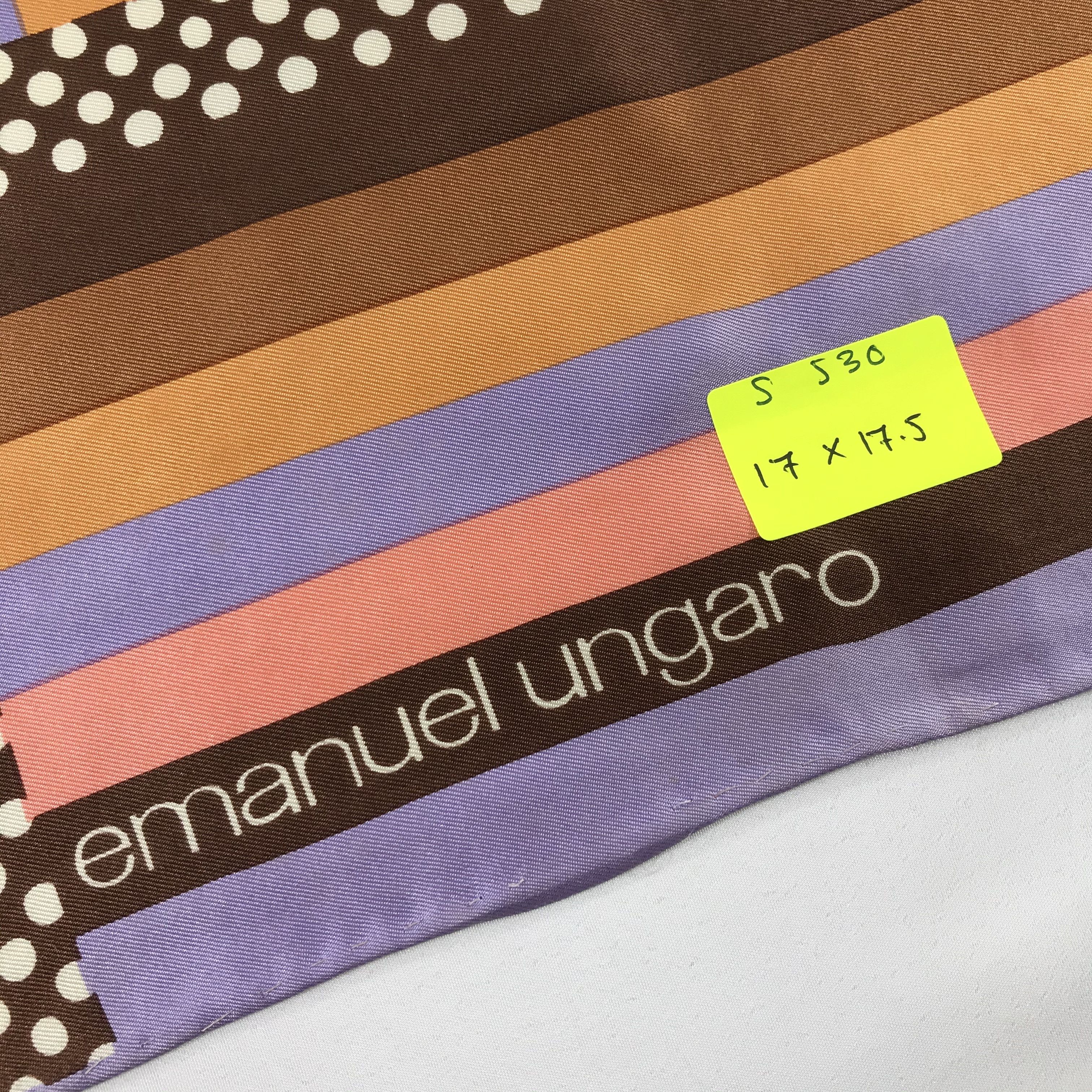 Emanuel Ungaro × Vintage Emanuel Ungaro Bandana / Handkerchief / Neckerchief - S530 Size ONE SIZE - 5 Thumbnail