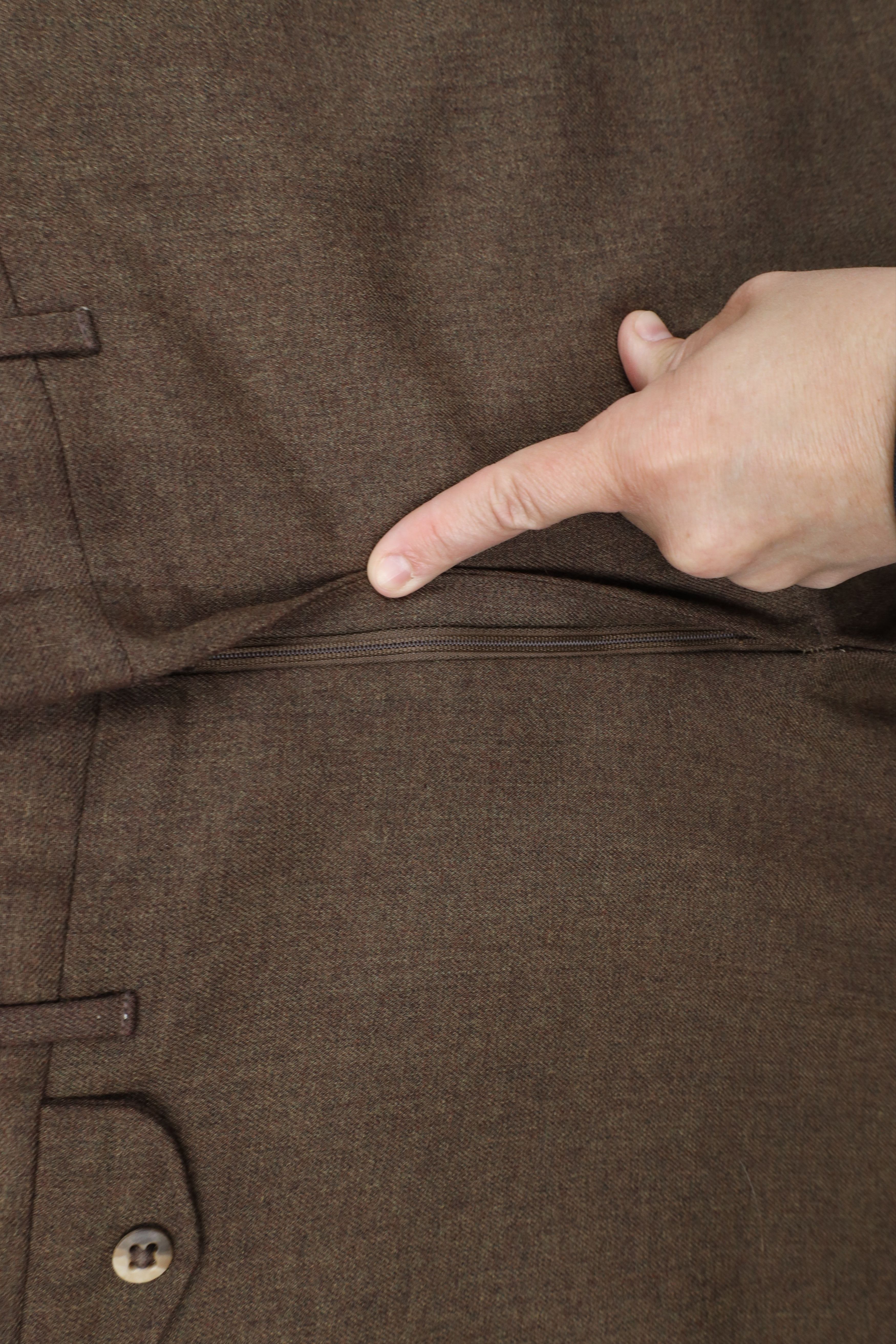 Vintage Vintage 90s Streetwear Chinos Chino Pants Trousers Brown USA Size US 32 / EU 48 - 5 Thumbnail