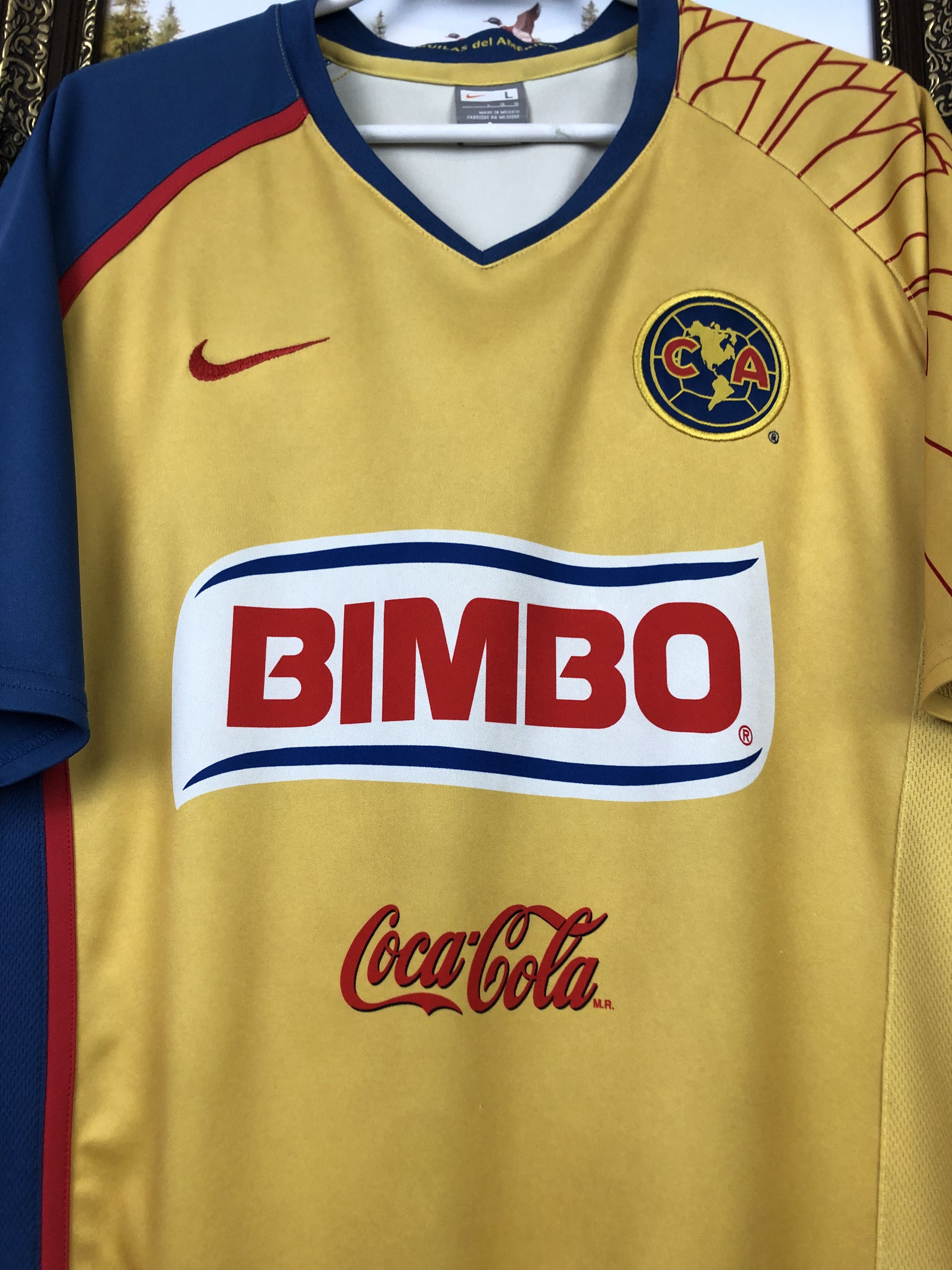 Nike Club America football shirt 2007 Soccer Nike Jersey Tee Size US L / EU 52-54 / 3 - 3 Thumbnail
