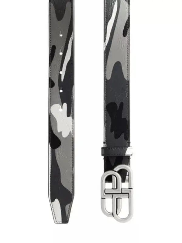Balenciaga o1s1wg111124 Size: 95 / BB Large Belt in Camouflage Size ONE SIZE - 1 Thumbnail