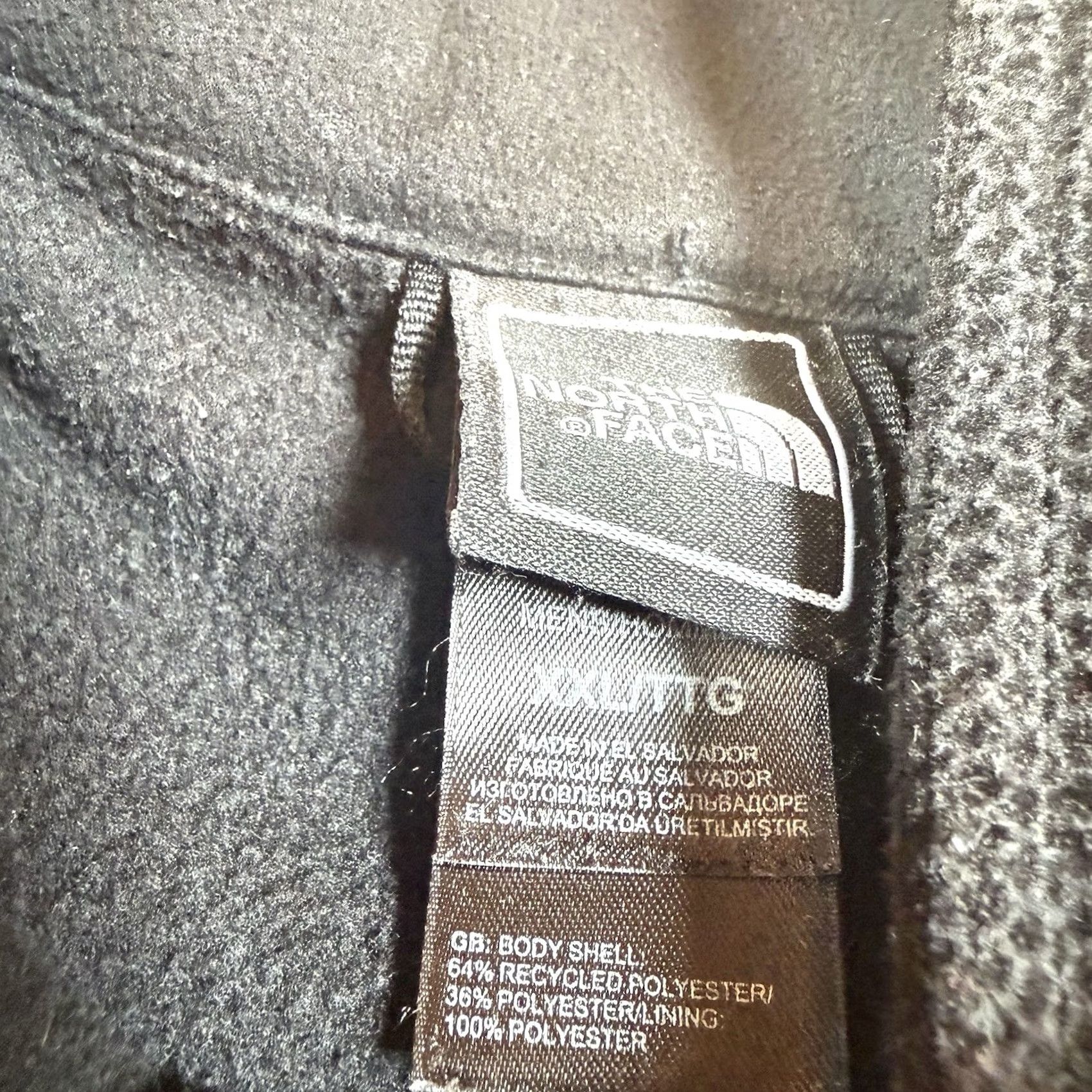 The North Face The North Face Jacket Mens XXL Full Zip Textured Fleece Gray Long Sleeve Size US XXL / EU 58 / 5 - 3 Thumbnail
