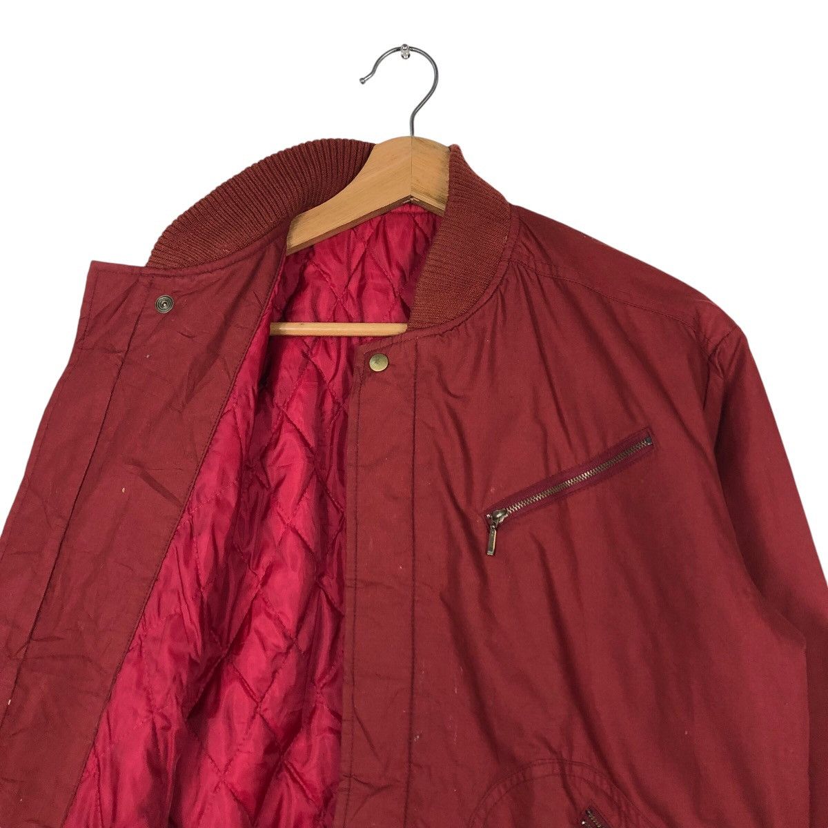 Japanese Brand × Vintage 📌Vintage Suede Bomber Jacket Zipper Inspire Issey Miyake Size US M / EU 48-50 / 2 - 13 Thumbnail