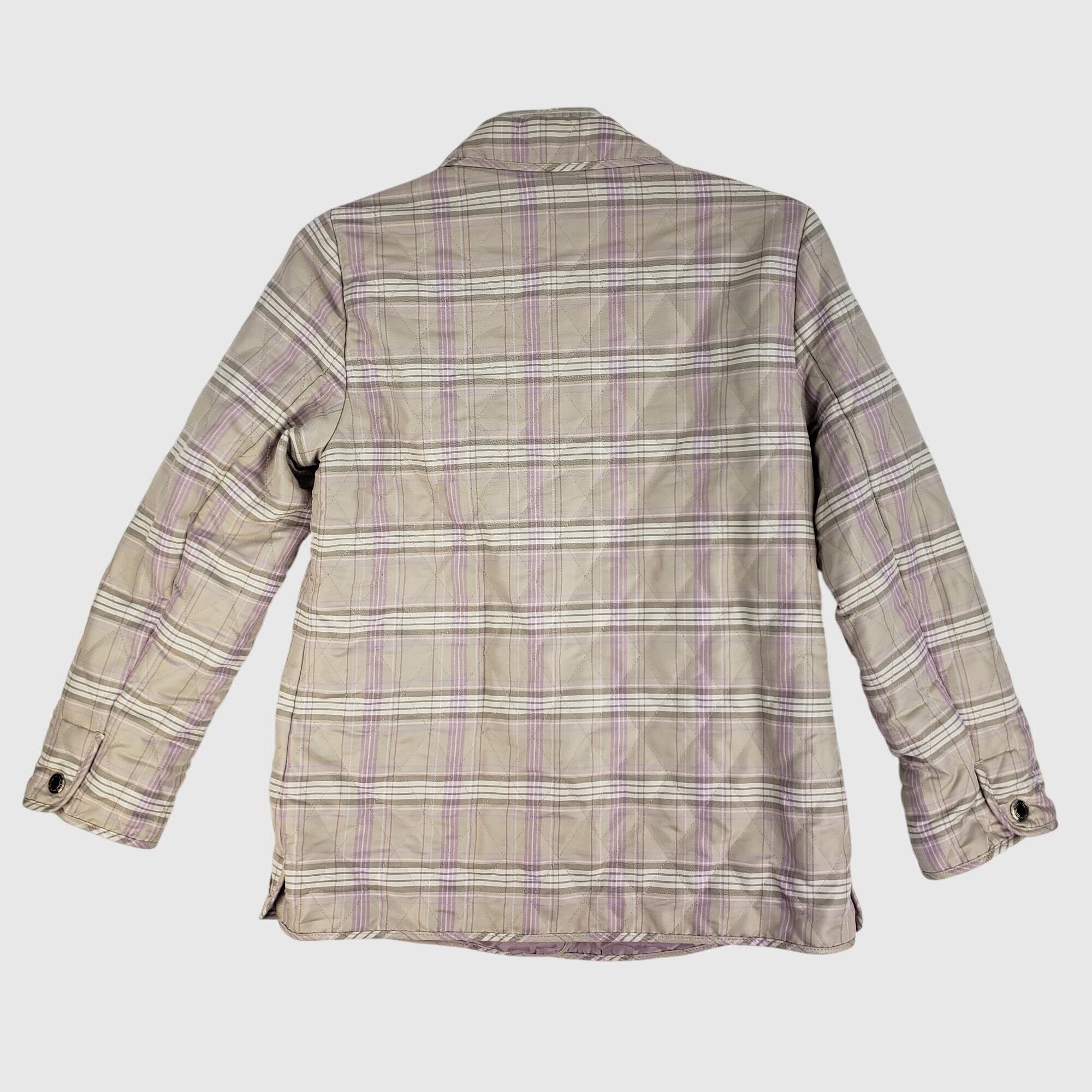Coach Coach Est. 1941 Purple Quilted Snap-Front Jacket With Collar Size M / US 6-8 / IT 42-44 - 2 Thumbnail