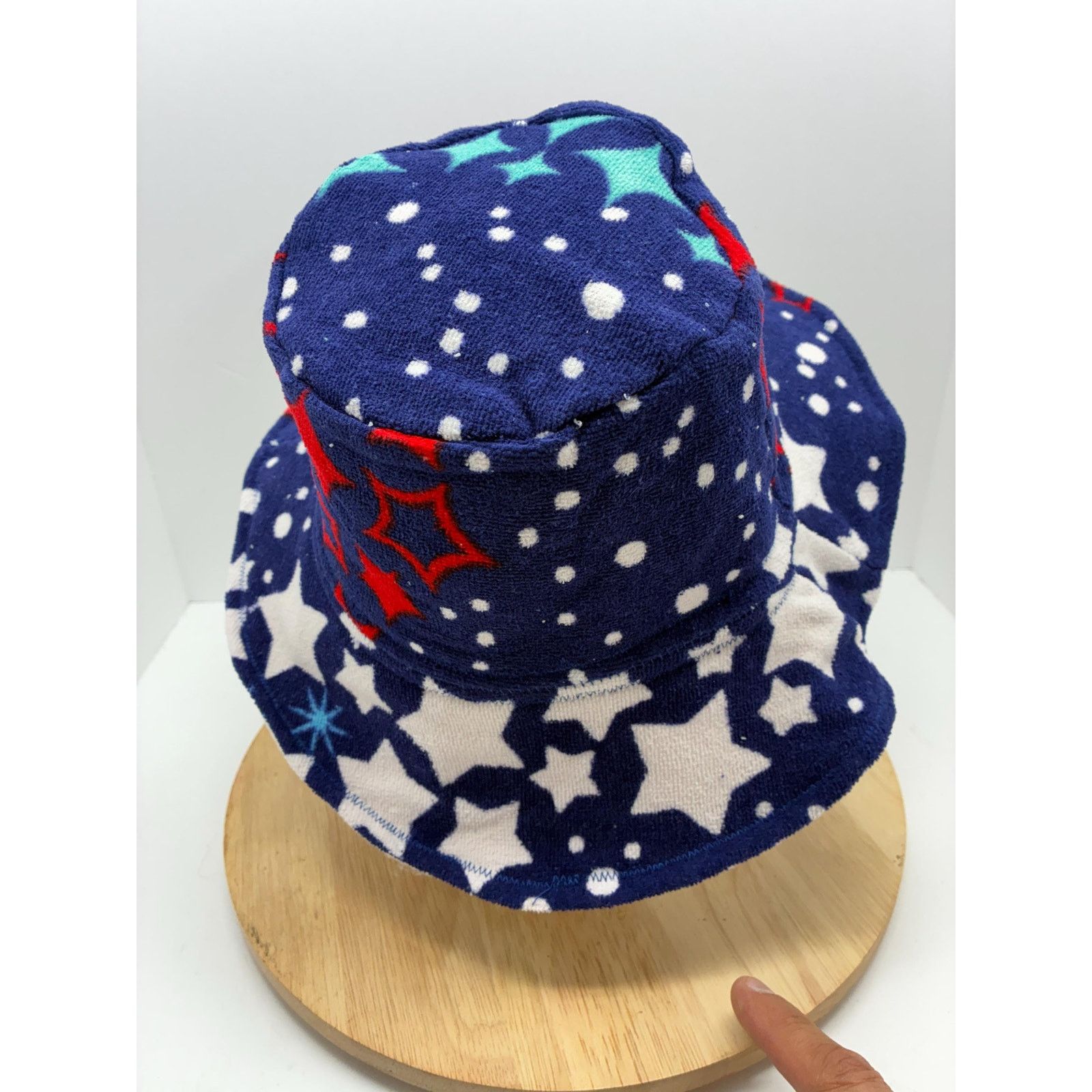Other The Firecracker — Recycled Beach Towel Bucket Hat, Stars Size ONE SIZE - 5 Thumbnail