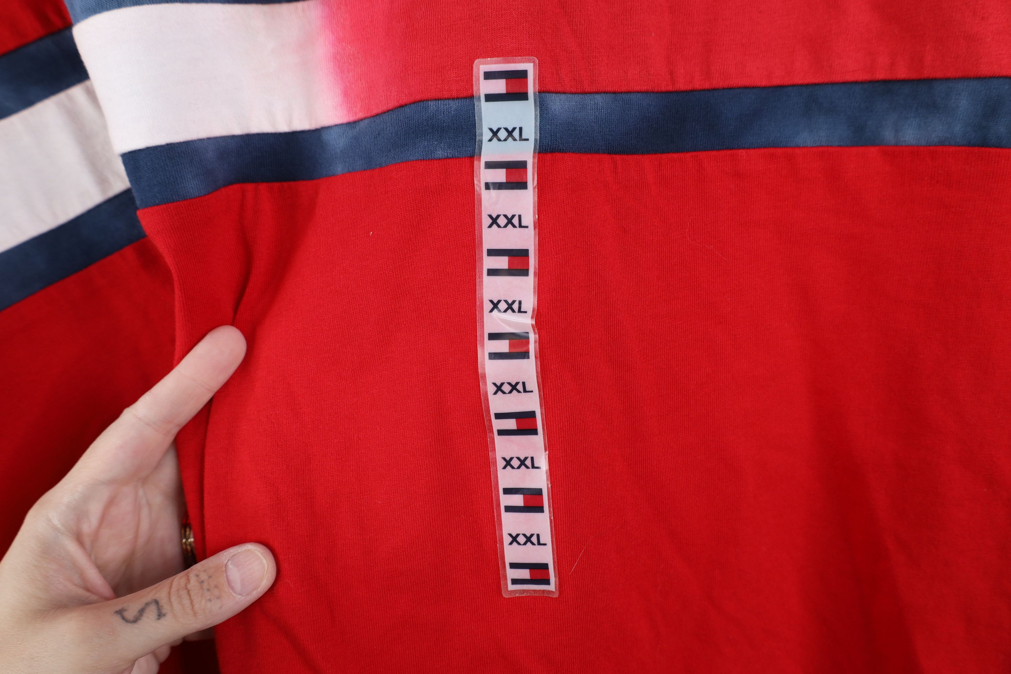 Tommy Hilfiger Deadstock Vintage Tommy Hilfiger Spell Short Sleeve T-Shirt Size US XXL / EU 58 / 5 - 6 Thumbnail