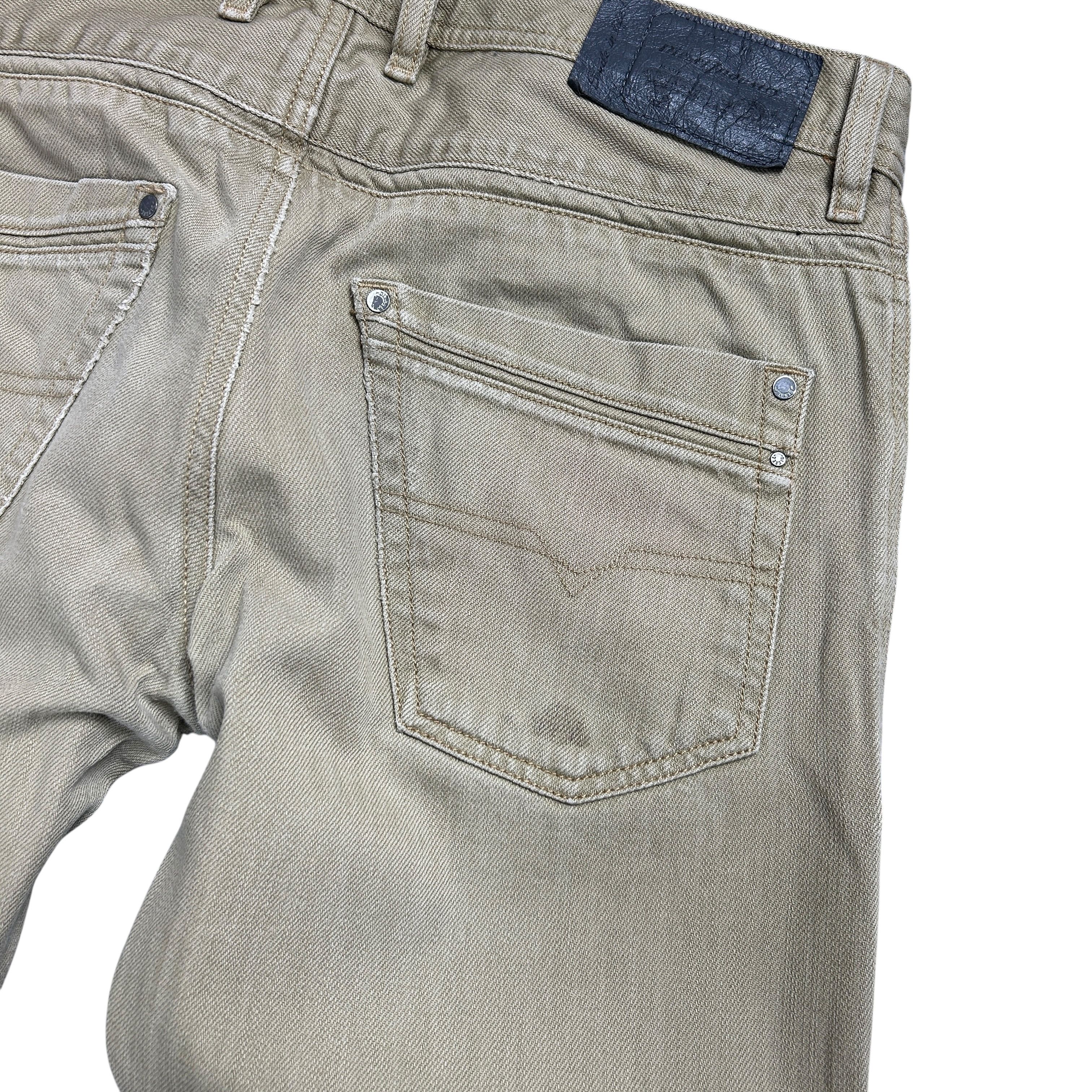 Diesel Diesel Krayver Regular Slim Carrot Beige Denim Men W31L32 Size US 31 - 6 Thumbnail